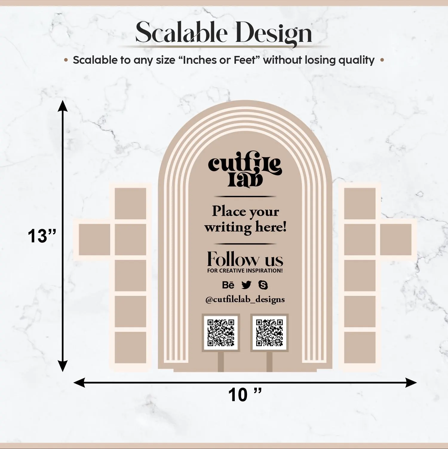 Boho Arch Display Stand SVG | Photo Grid Sign Cut File (Digital Download) - image 3