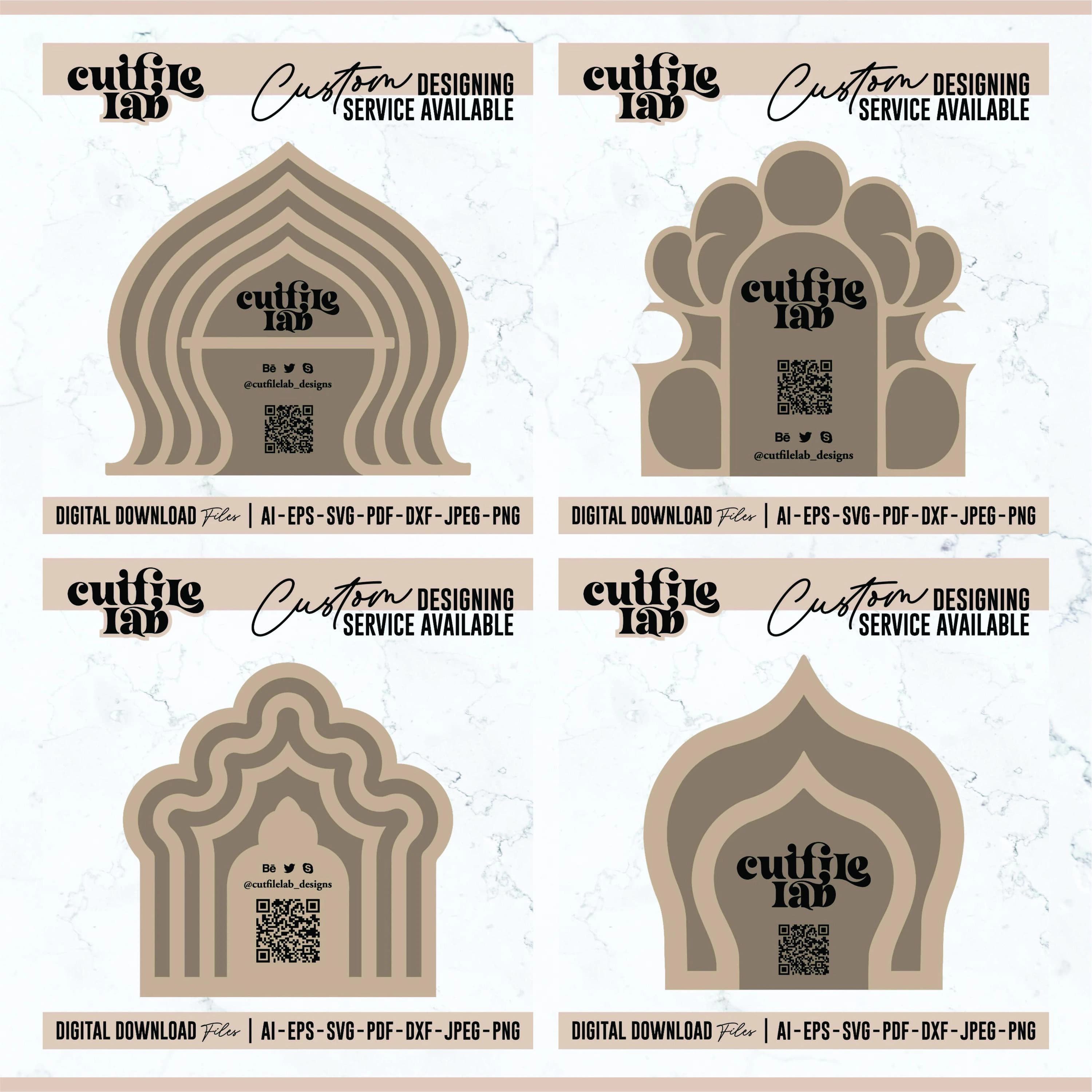 Table Template Designs Bundle, Table Arch Theme Designs, Decor, Designs in  SVG, Laser Cut File, Digital Design Source Files - image 5