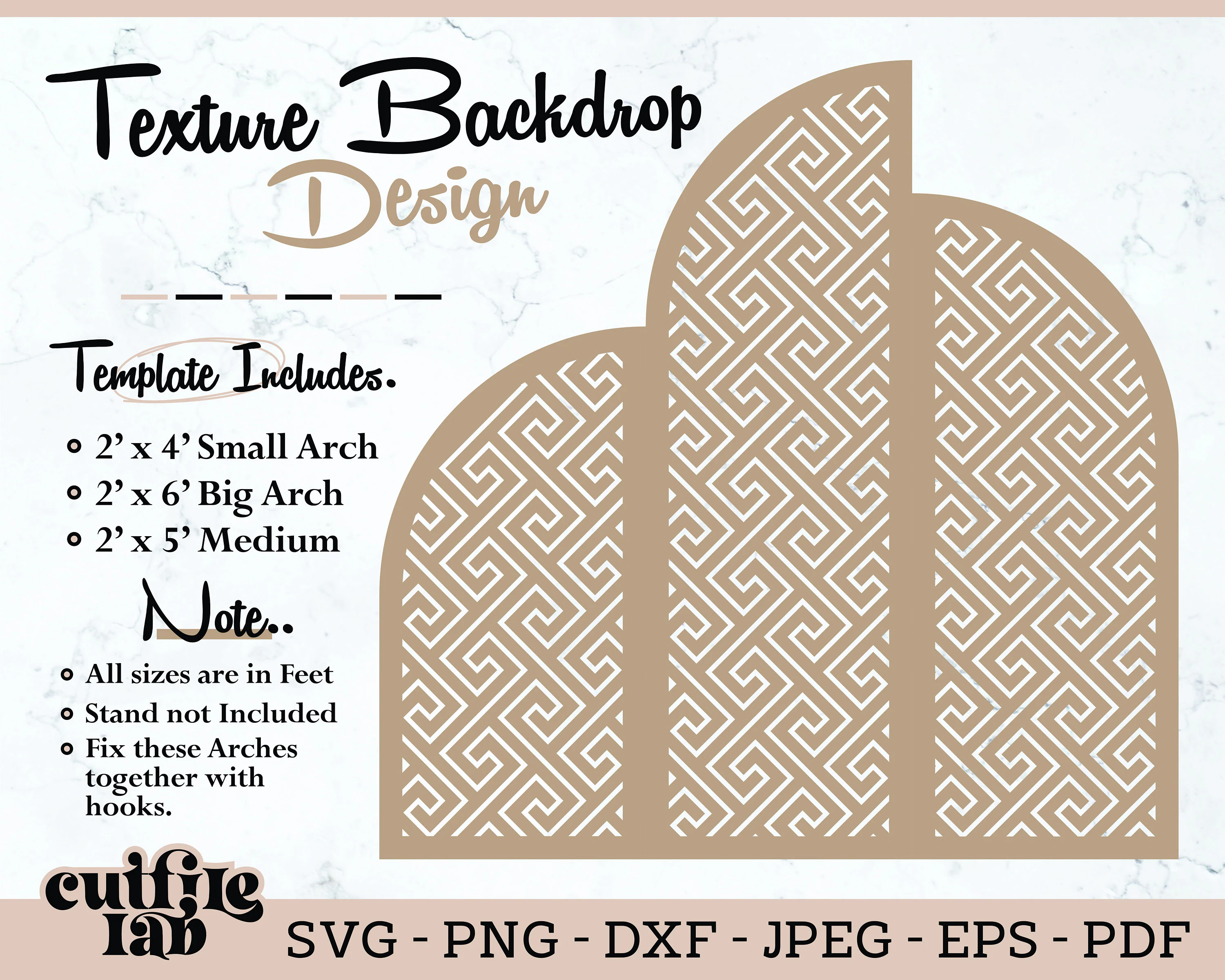 Texture Backdrop Svg, Full Arches Sign SVG, Wedding Template, Laser Cut File, Vector Digital Design, Svg, Eps, Dxf, Png,Instant Download