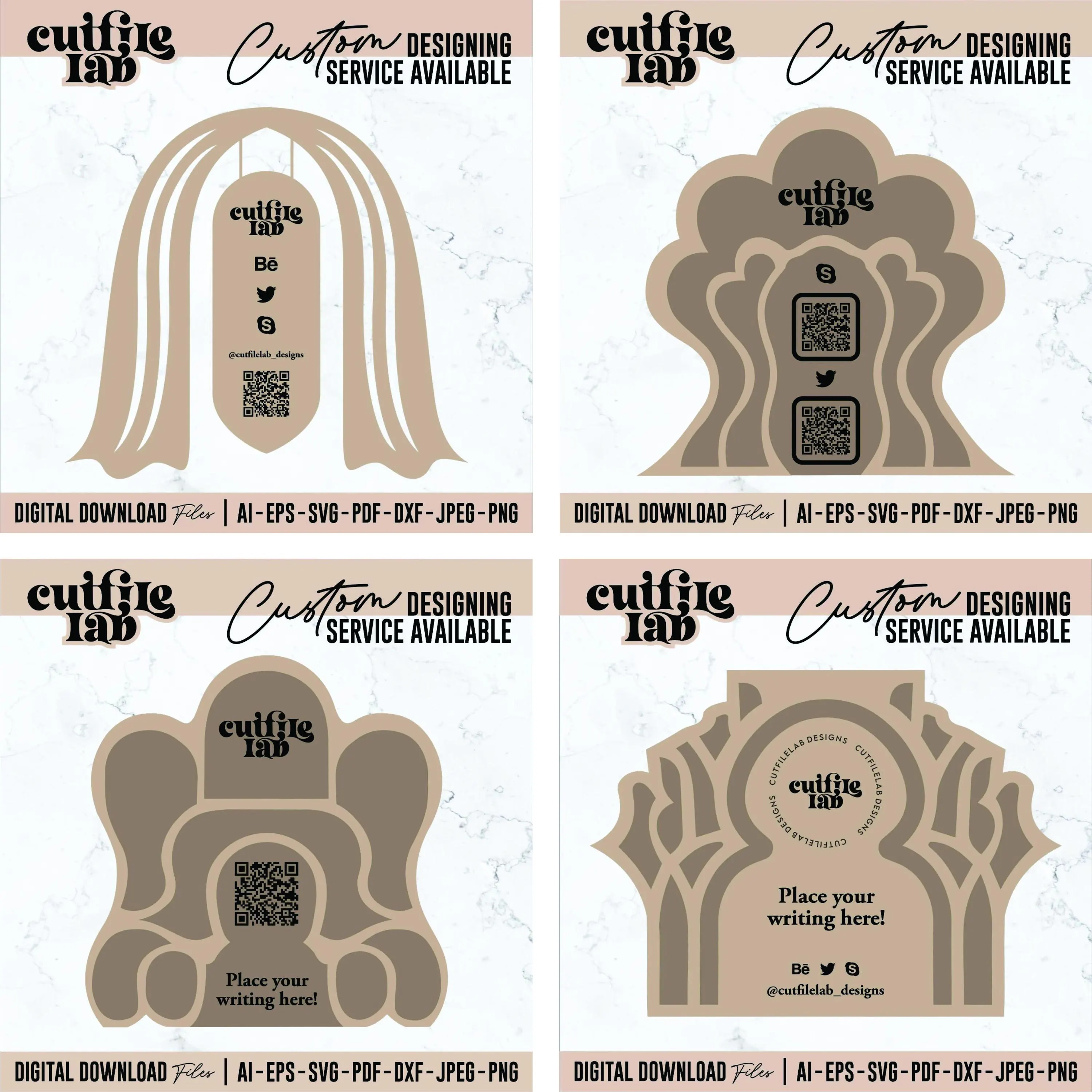 Table Template Designs Bundle, Table Arch Theme Designs, Decor, Designs in  SVG, Laser Cut File, Digital Design Source Files - image 4