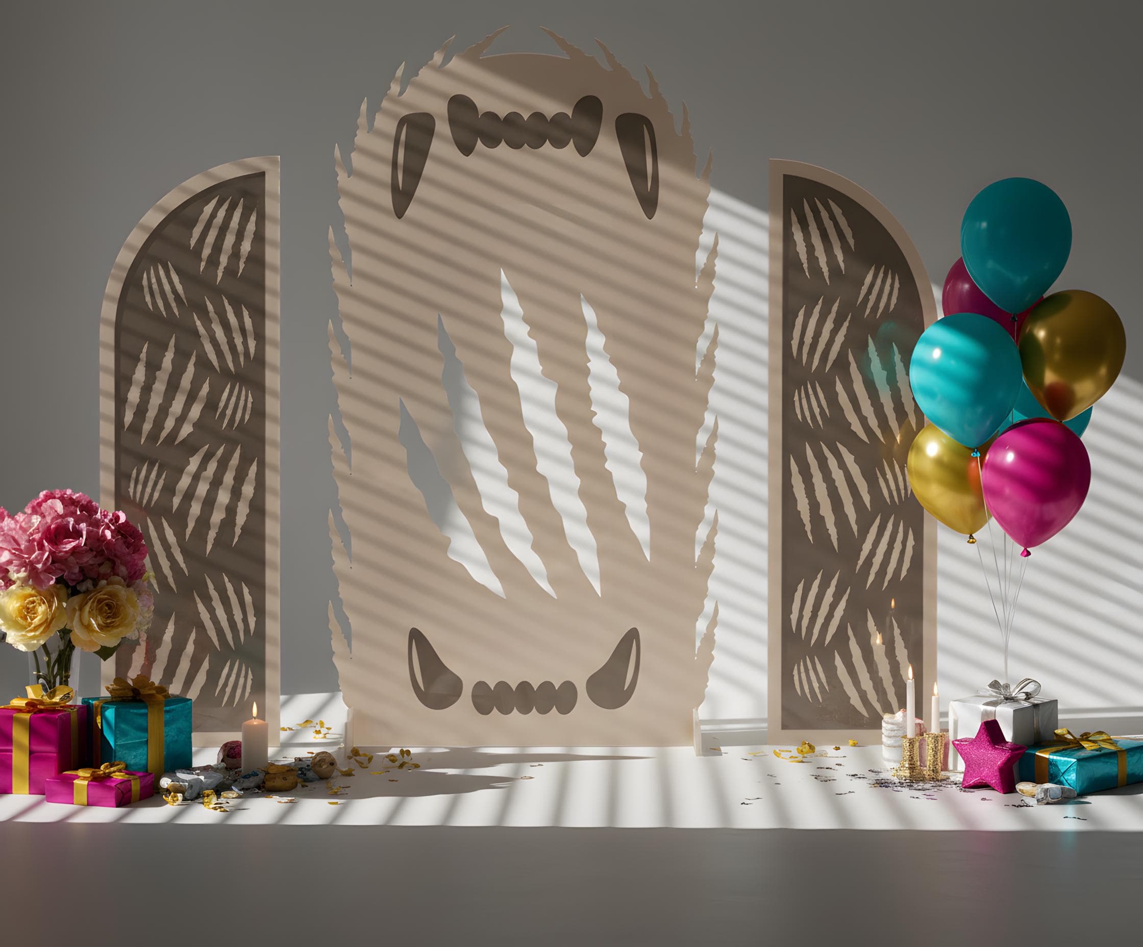 Leopard Arch Backdrop SVG, Event Sign Template (Digital Download) - image 5