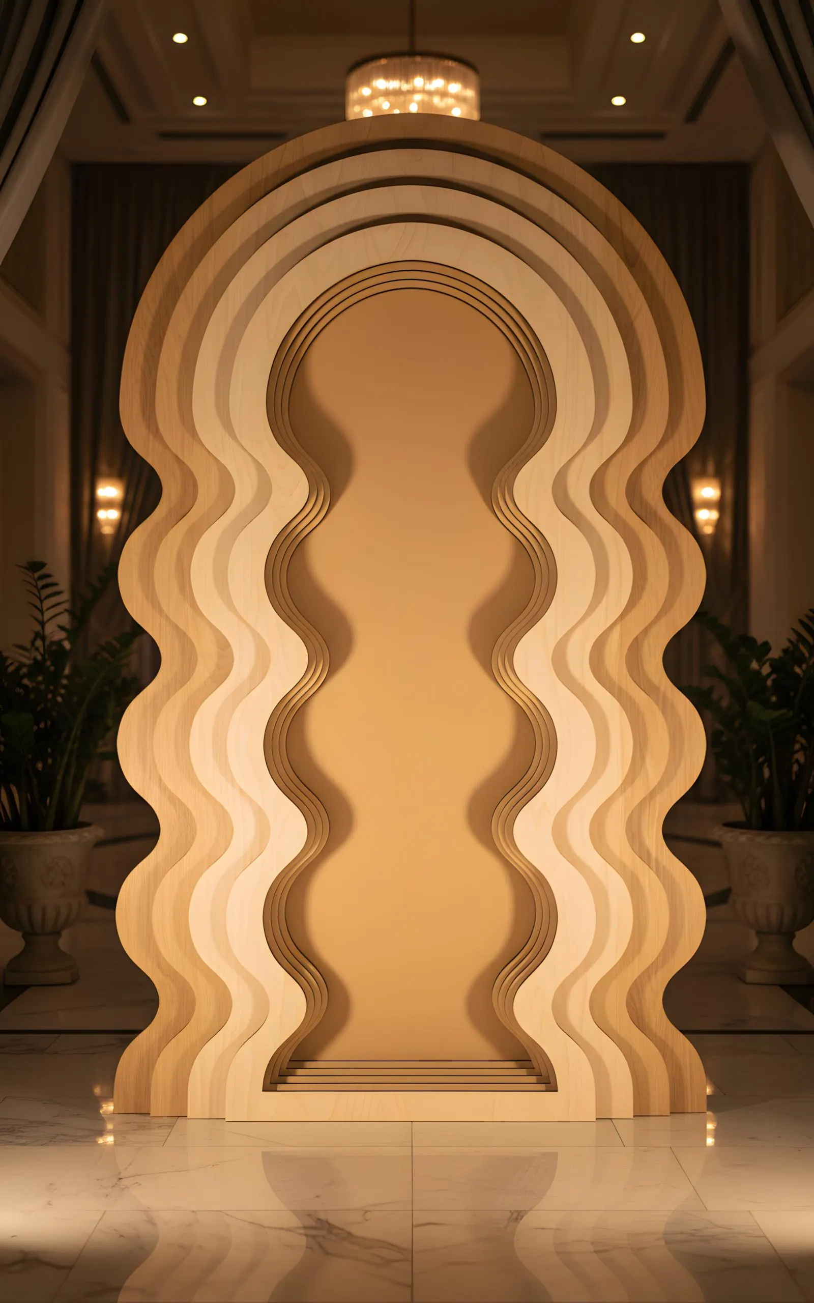 Wavy Arch Backdrop SVG, Circle Event Template (Digital Download) - image 2