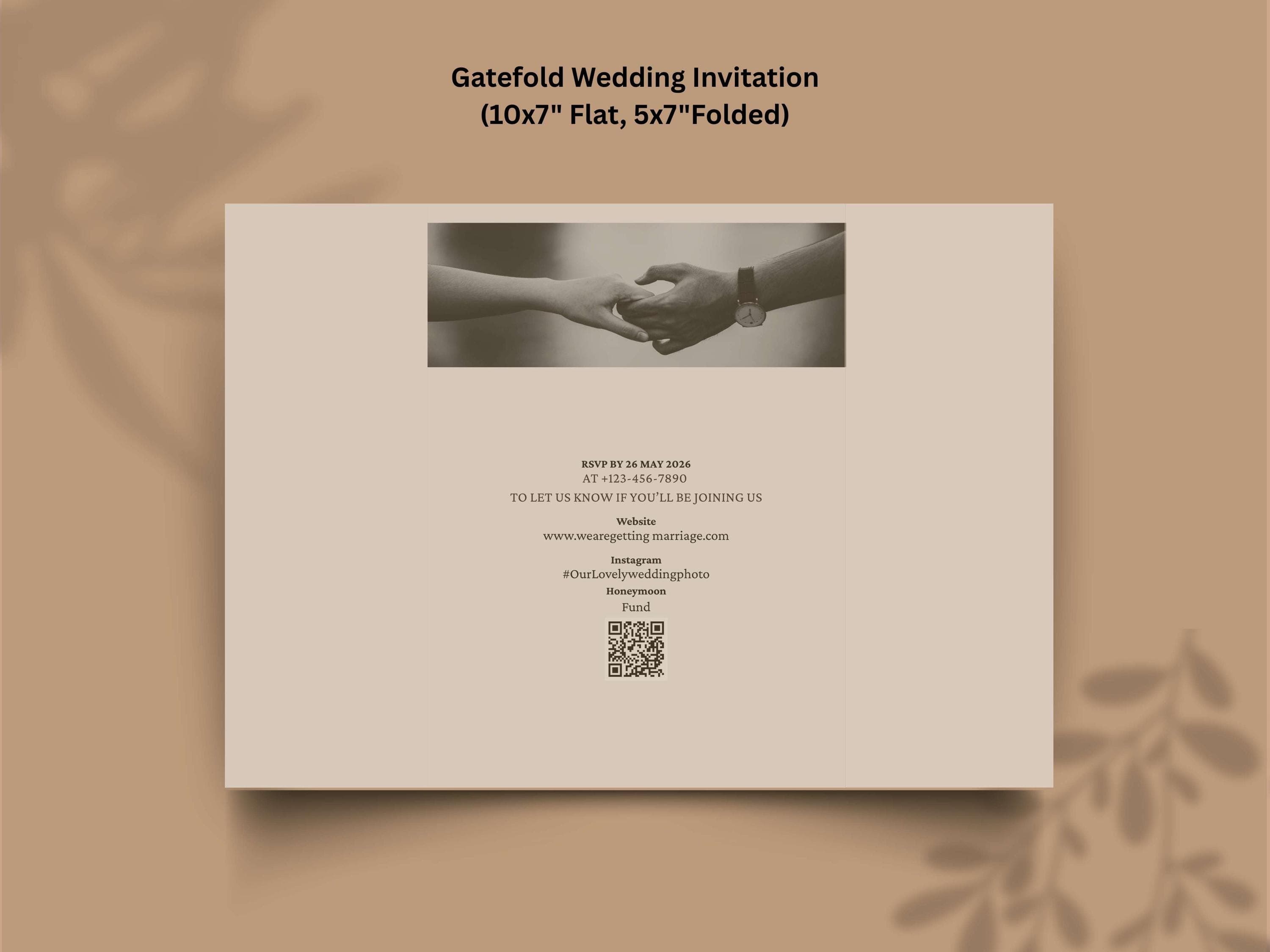 Newspaper Wedding Invitation: Vintage Gatefold Program (Digital Download - image 4