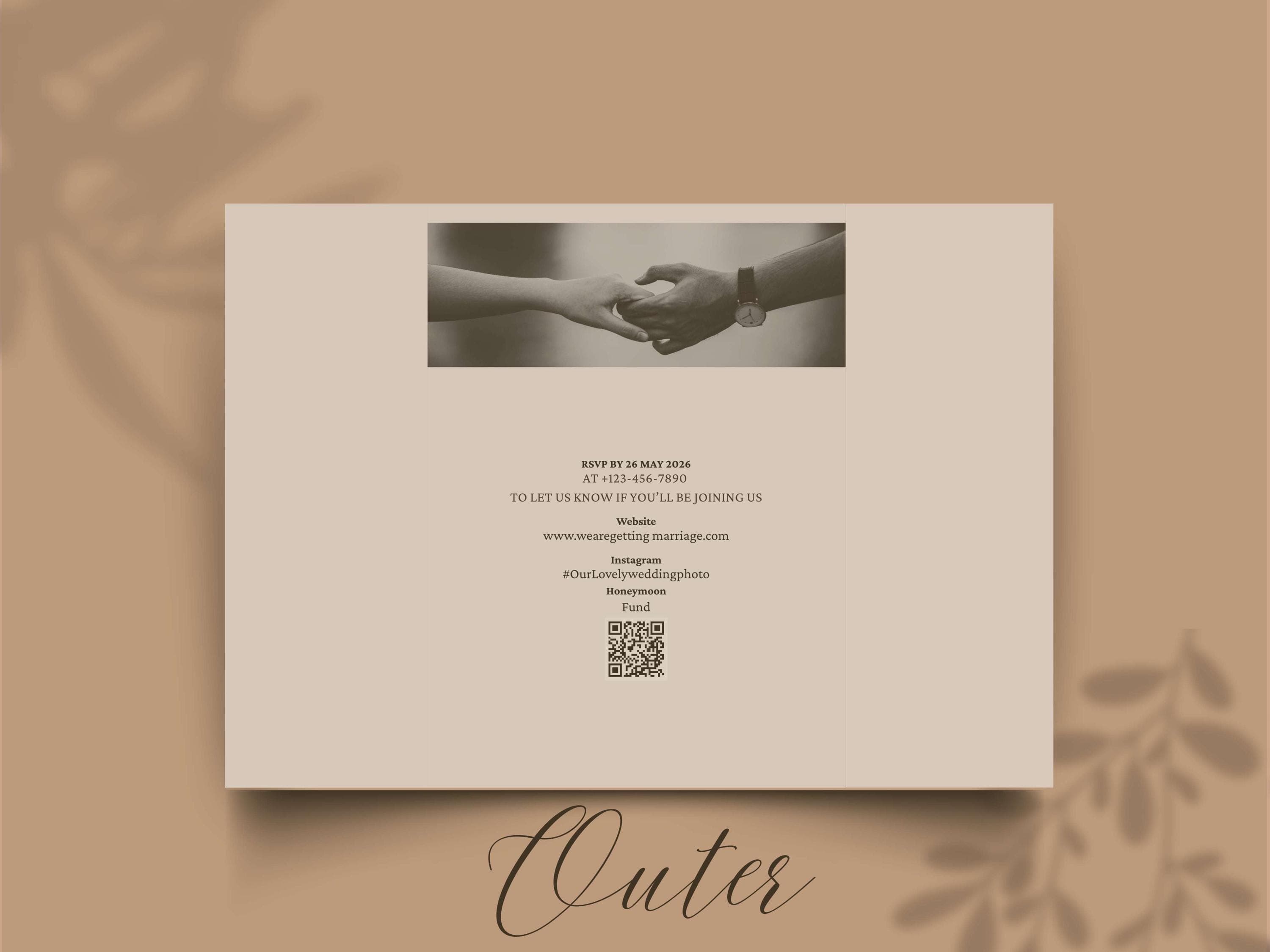 Newspaper Wedding Invitation: Vintage Gatefold Program (Digital Download - image 5
