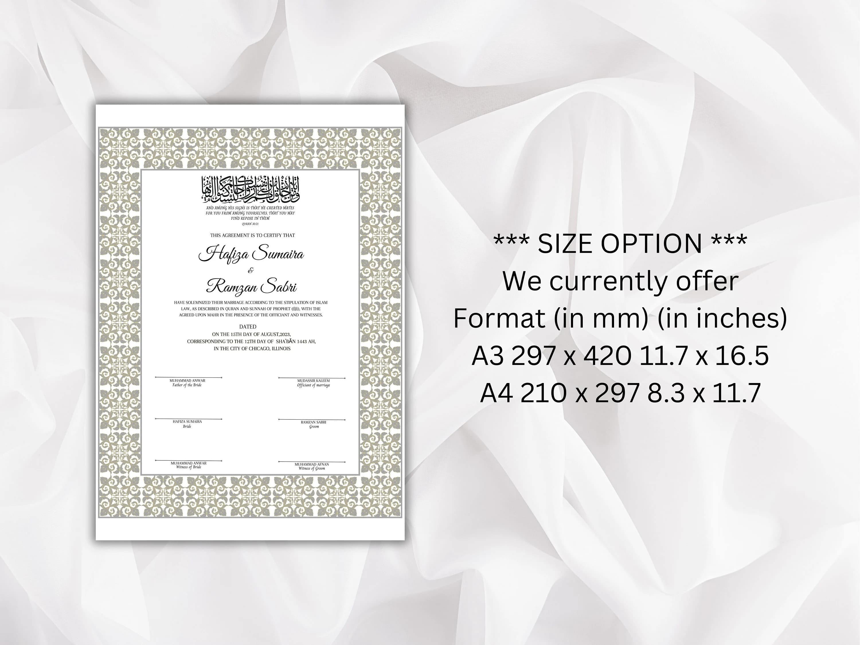 Printable Nikkah Contract Template | Islamic Marriage Agreement (PDF) - image 5