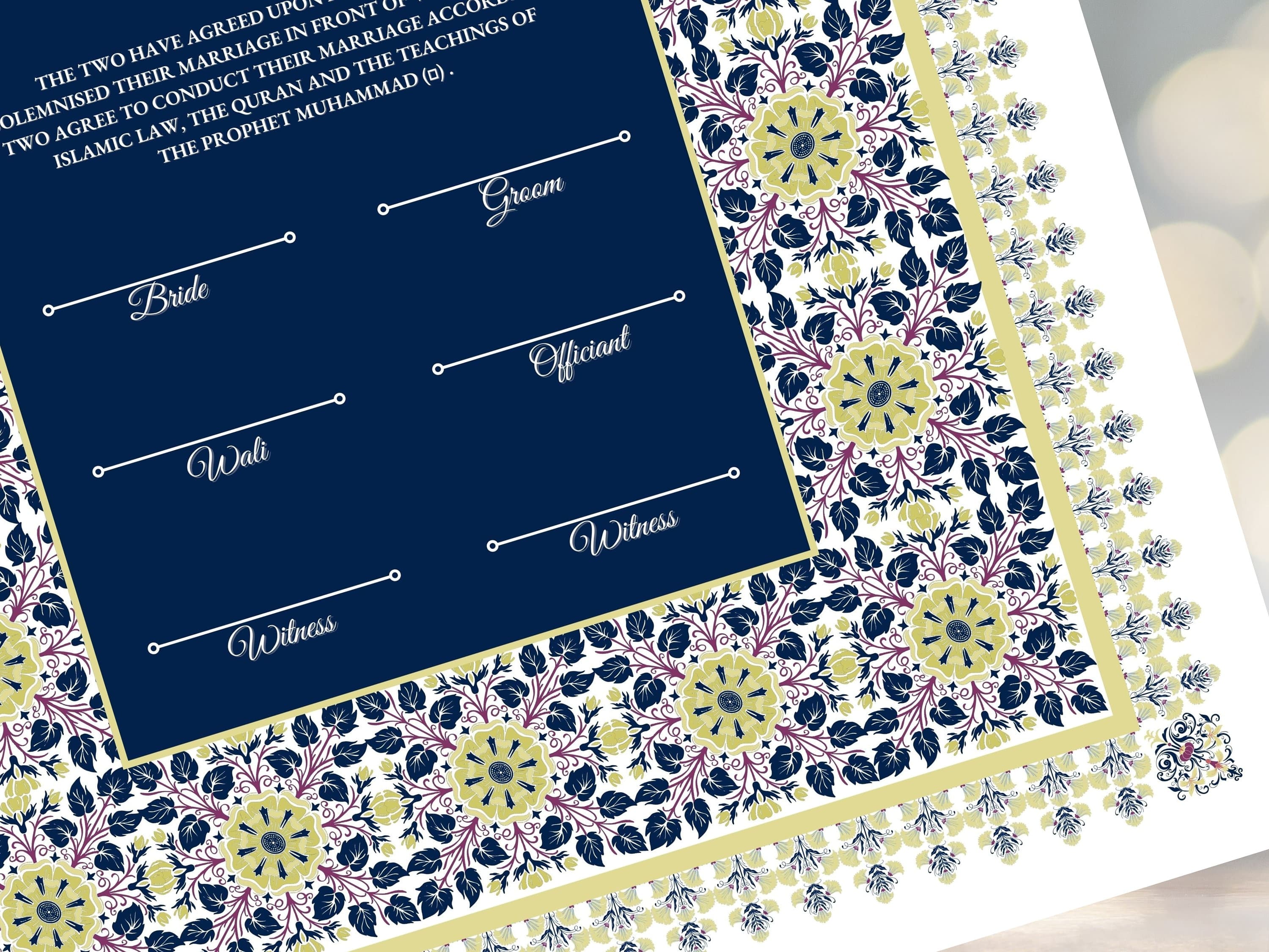 Nikkah Certificate, Nikkah Islamic Marriage Certificate, Muslin Contract,  Printable, Nikkah Contract, Editable, Digital Download. NN19 - image 5