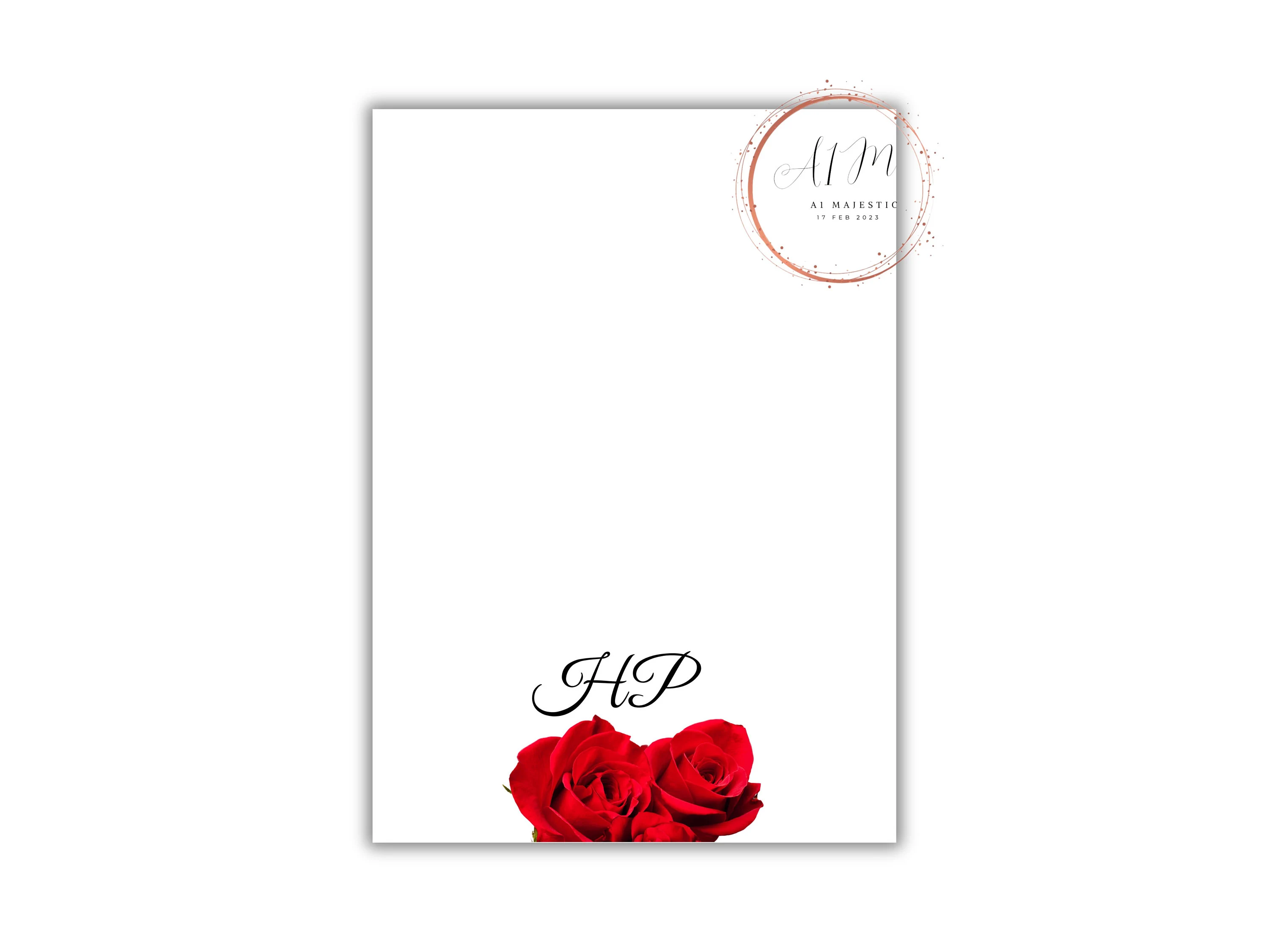 Red Rose Wedding Invitation Set, Elegant Floral Template (Editable) - image 4