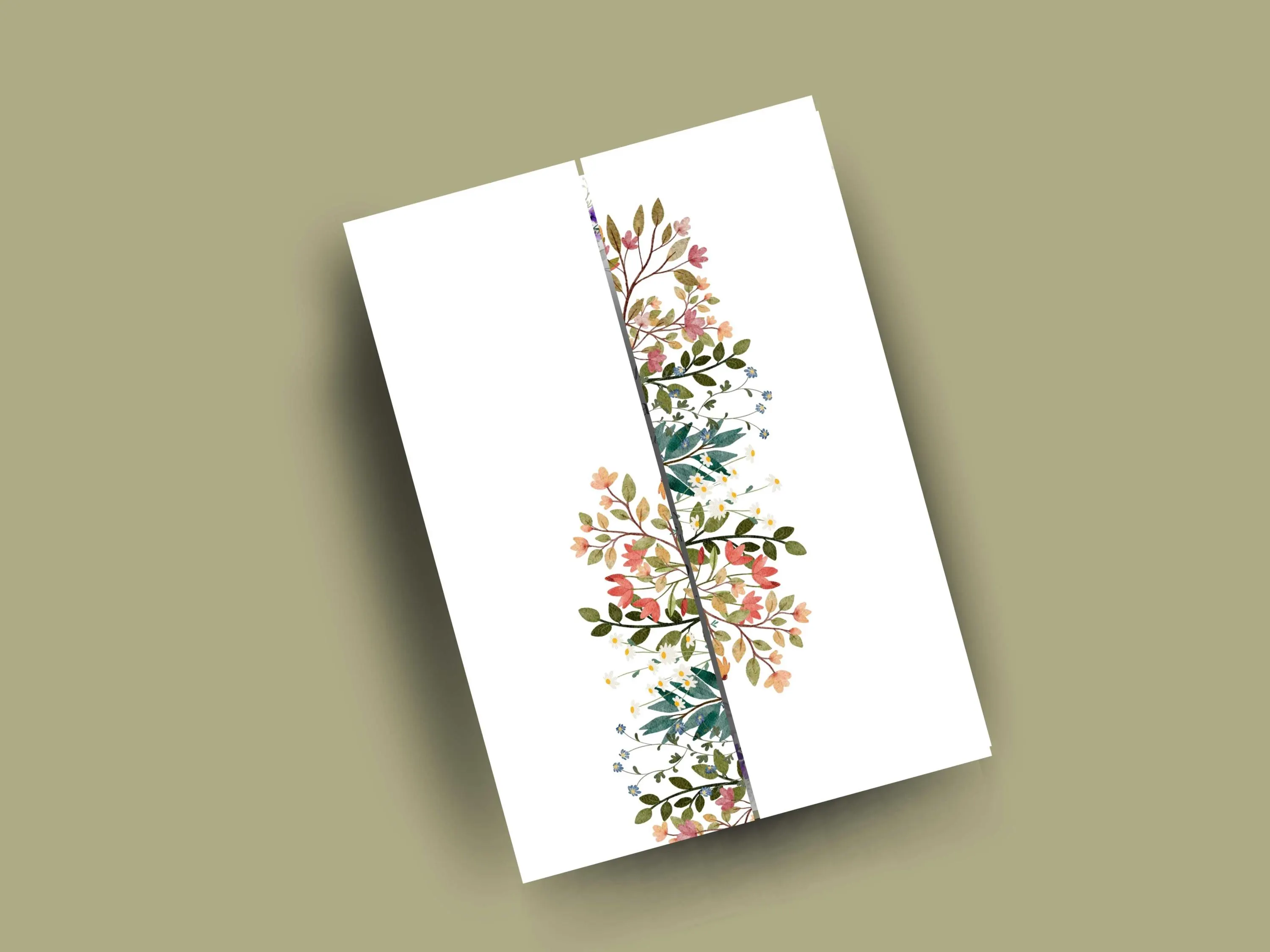 Floral Wedding Invitation Template | Elegant Gatefold Invite (Digital Download) - image 5