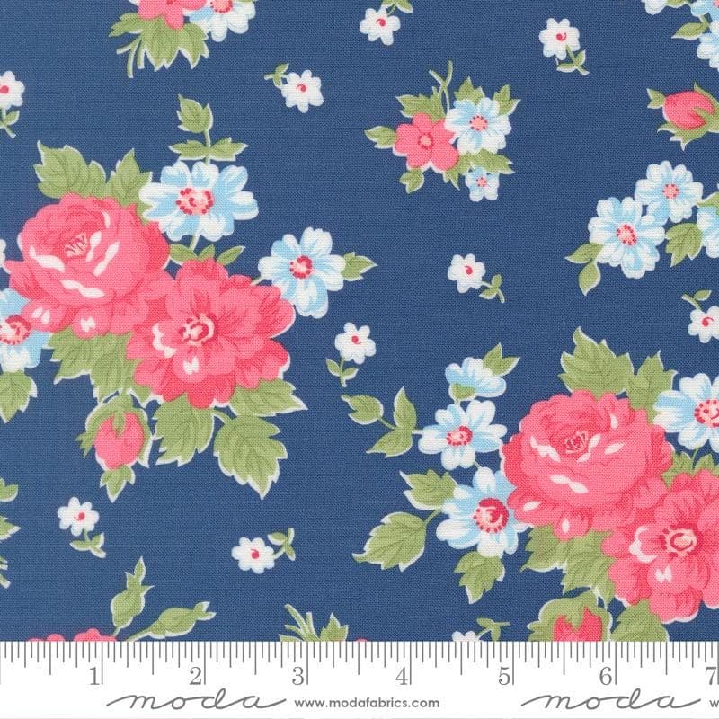 Cat Named Stitch- Sea- 55340 14- Moda Fabrics by Camille Roskelley