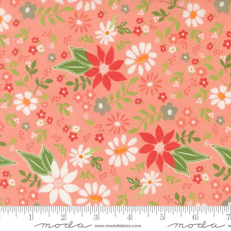 Poinsettia and Pear- Carnation- 37710 15- Moda Fabrics by Sherri & Chelsi