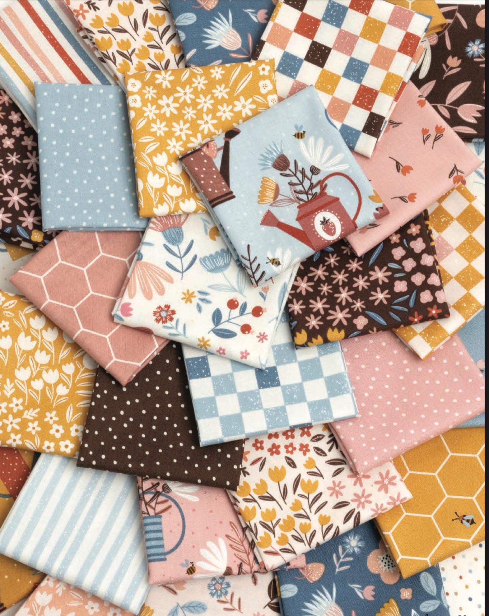 Blossoms and Blooms- Charm Pack-39050 PP- 42 Pieces 5” x 5”- Moda Fabrics by Elena Amo - image 3