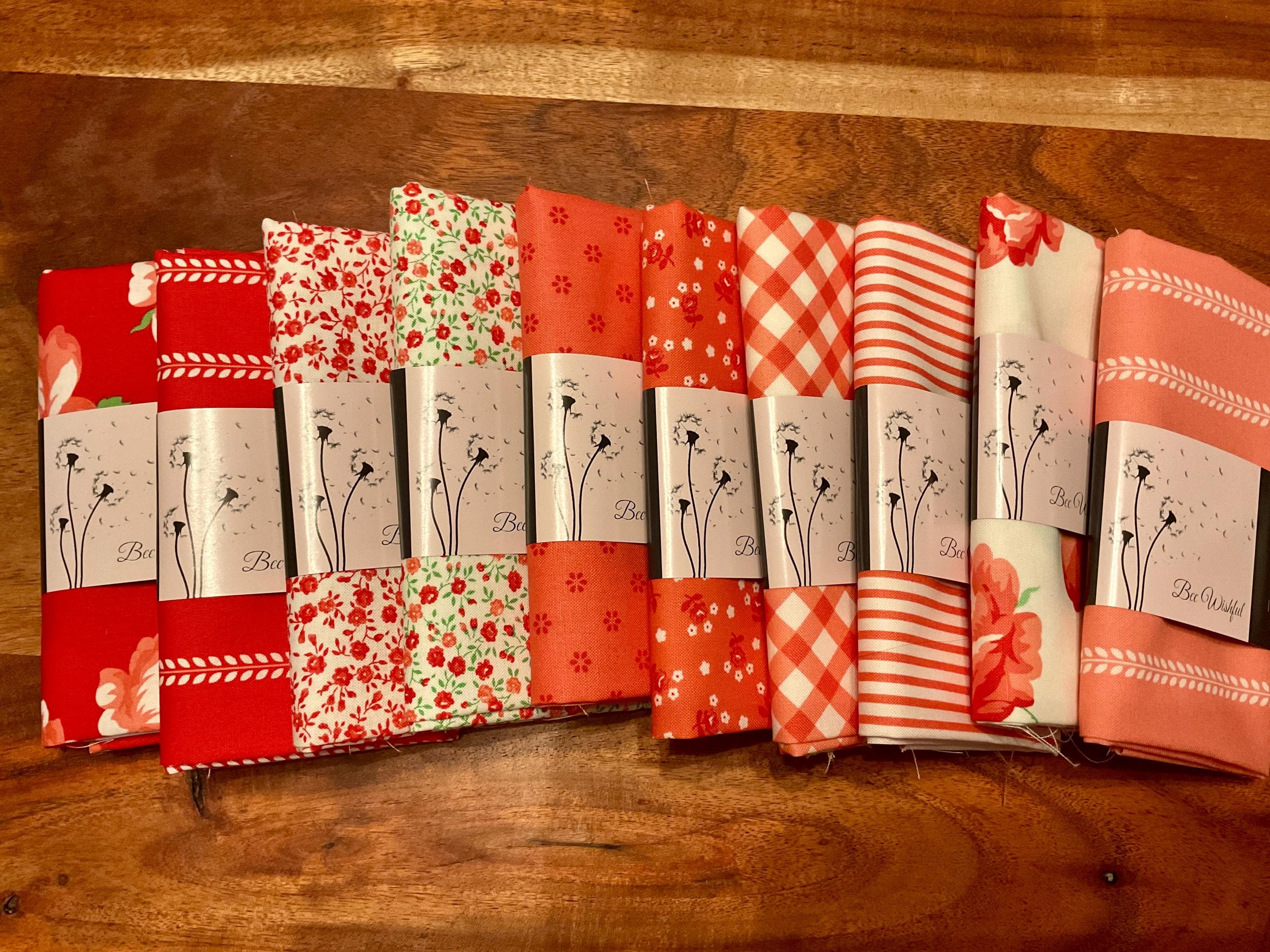 Summertime- Fat Quarter- Red and Pink- 18” x 22”- Moda Fabrics by Camille Roskelley - image 3