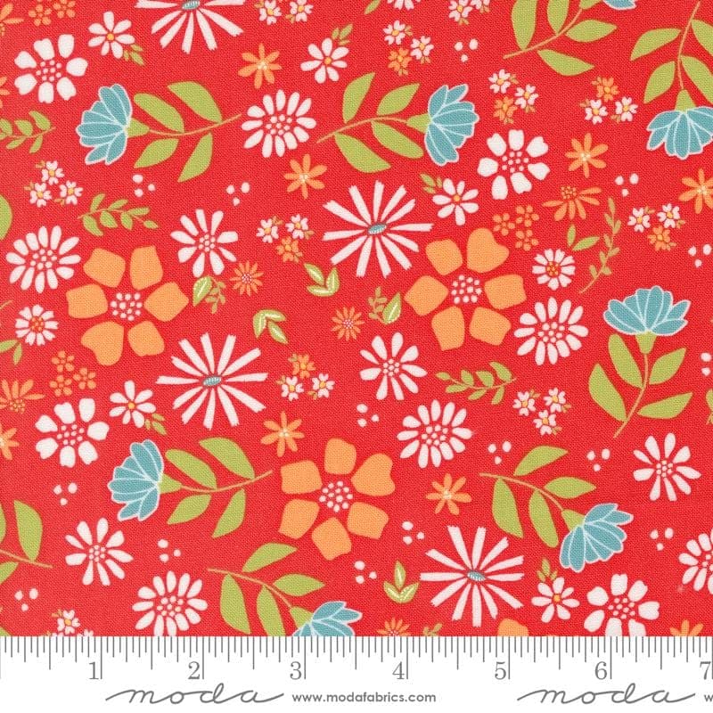 Laguna Sunrise- Geranium- 37680 16- Moda Fabrics by Sherri & Chelsi - image 3