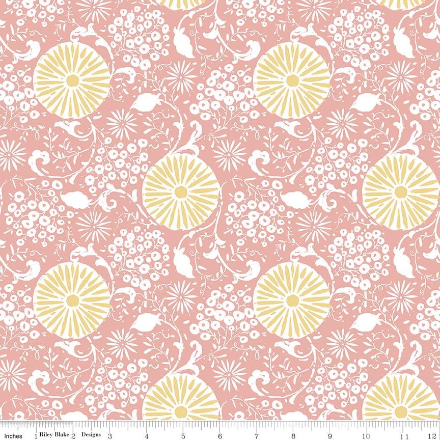 Love Me More- Botanical- Coral- C15631- Riley Blake Designs by Lisa Audit
