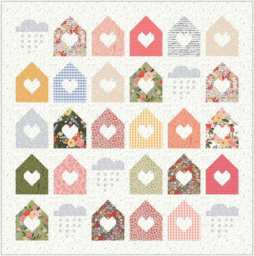 Silver Lining Quilt Kit- KT 15760 - Floral Charms- Riley Blake Designs by Kelsey Carlson