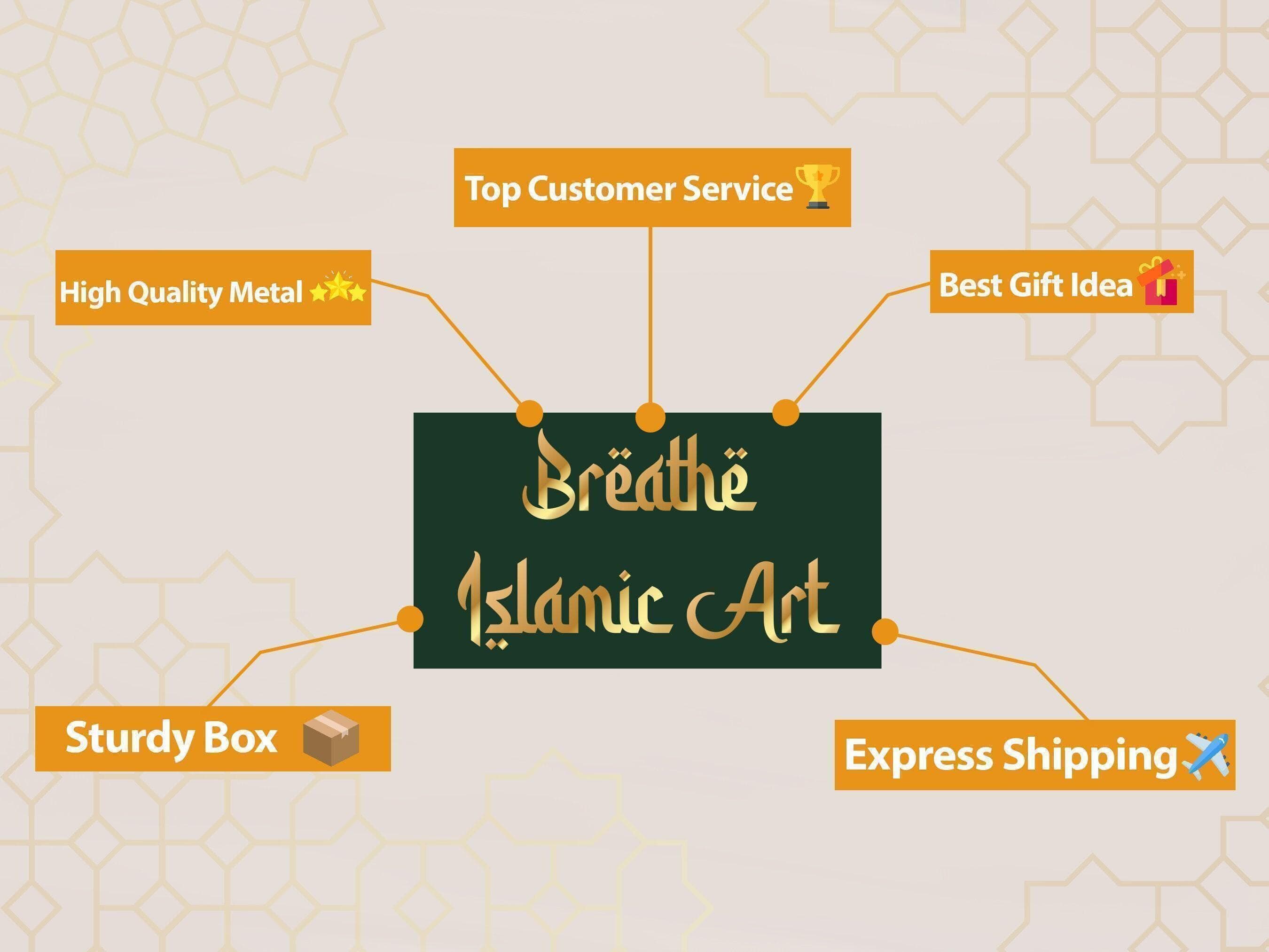 Custom Islamic Metal Key Hanger, Islamic Key Holder, Personalized Gifts for Muslim, English or Arabic Name Key Hook, Ramadan Decor, Eid Gift - image 5
