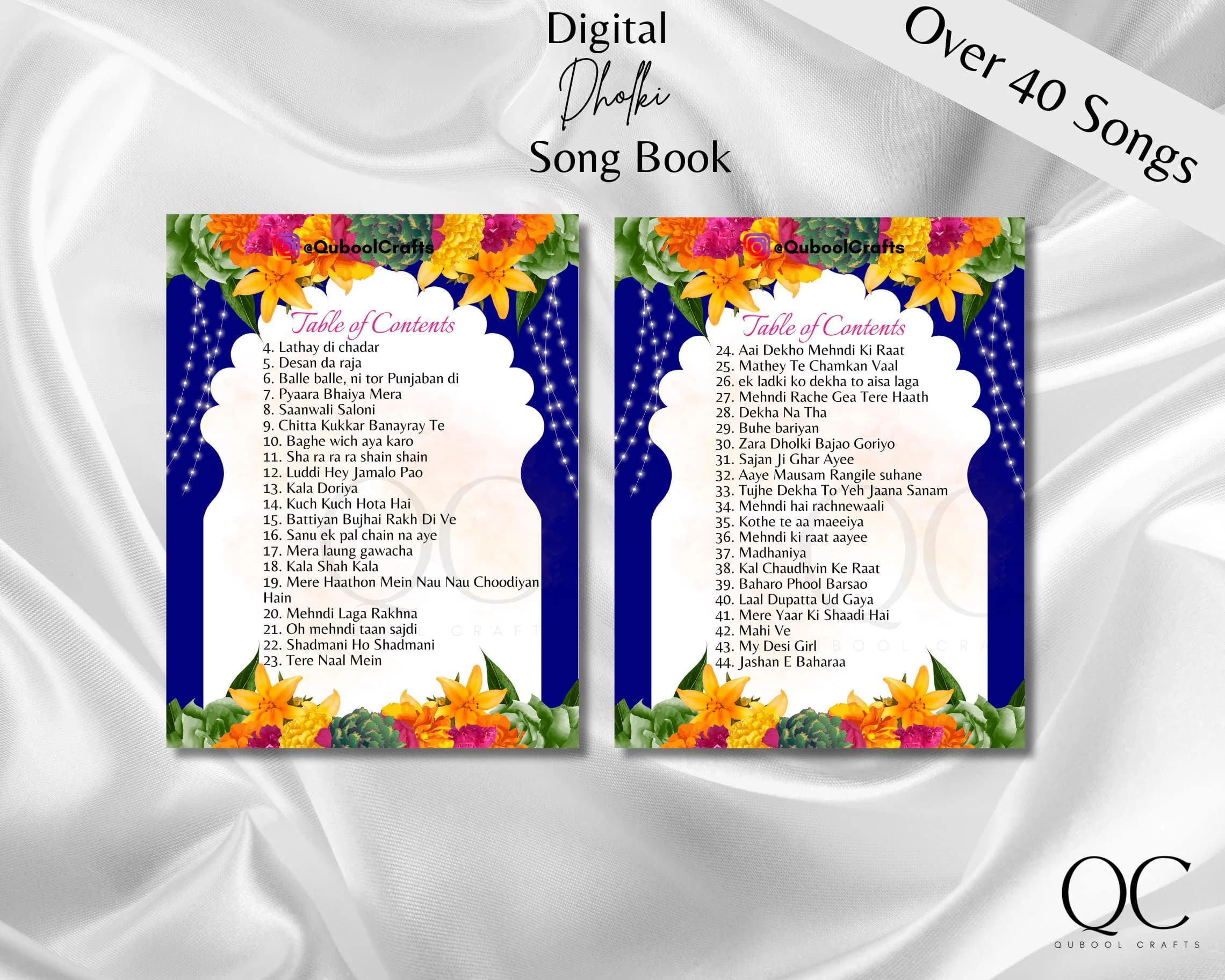Modern Dholki Song Book, Desi Wedding Songs (Digital Download) - image 3