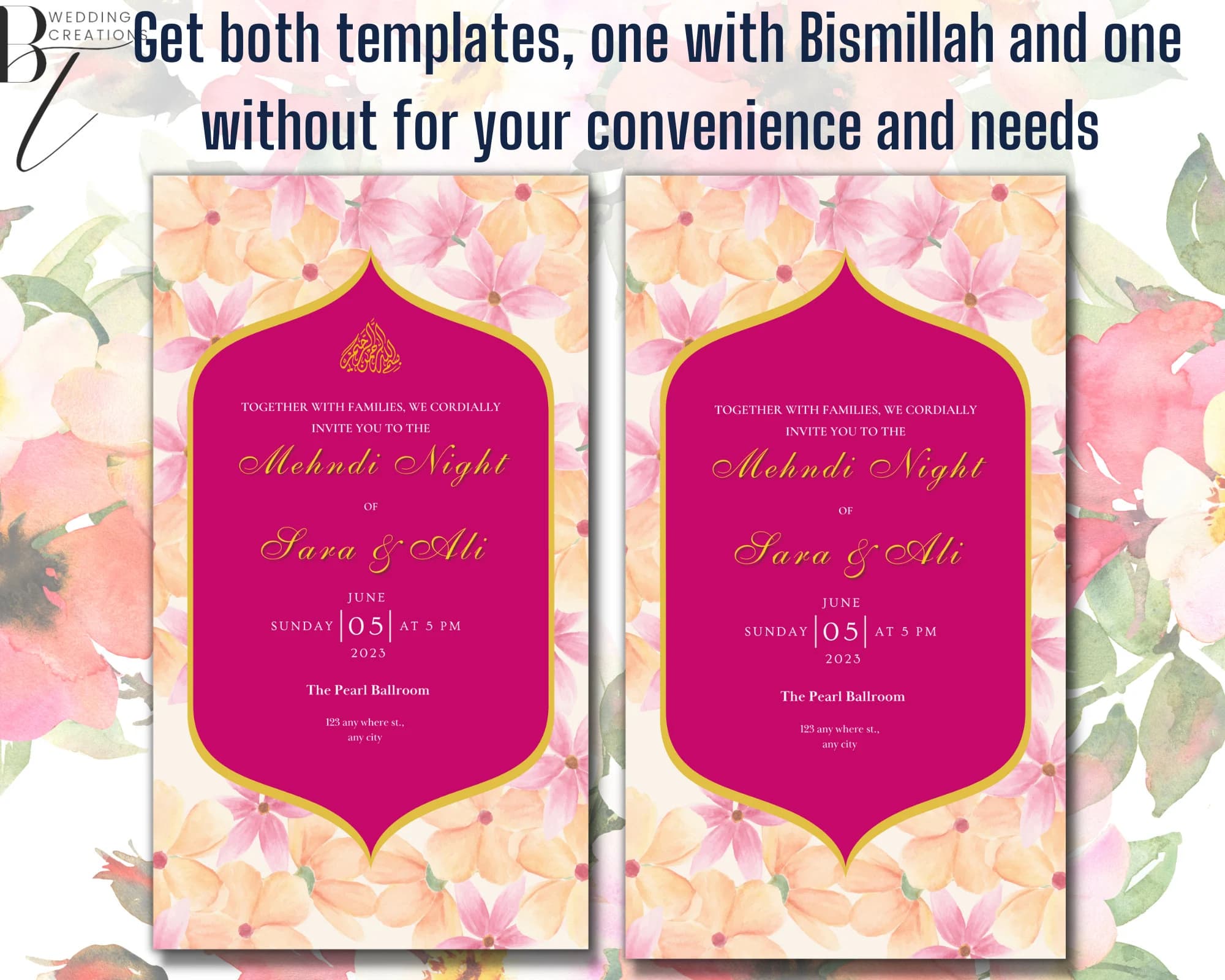 Animated Mehndi Invitation Template | Indian Wedding (Digital Download) - image 3