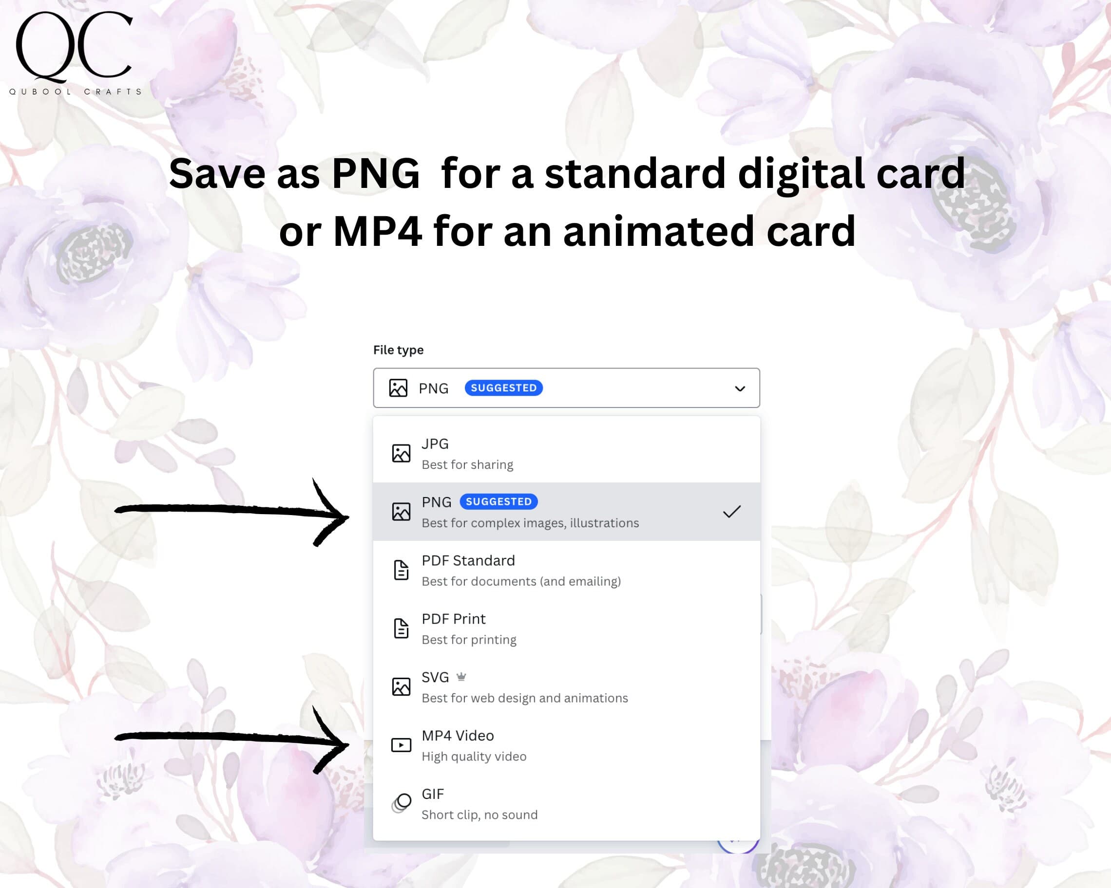 Animated Purple Floral Nikkah Invitation Template (Digital Download) - image 4