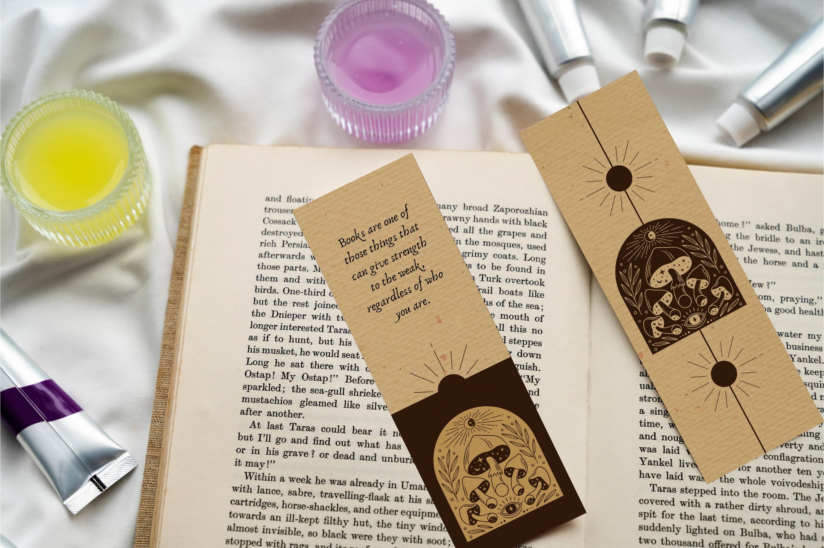 Mushroom Bookmarks - Witchy Floral Design, Set of 9 (PDF Pattern)