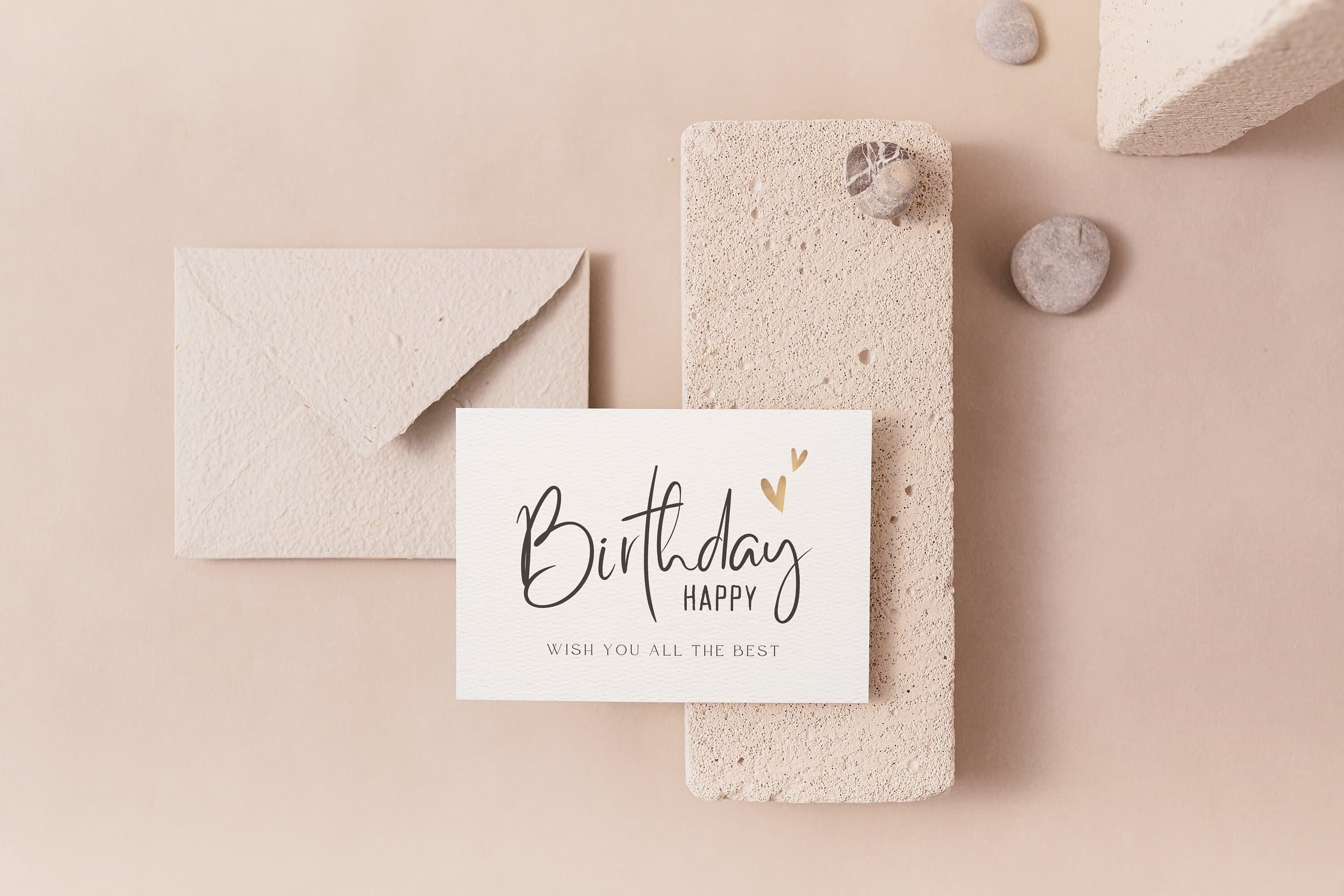 Printable Happy Birthday Card | Modern Script (PDF + PNG) - image 4