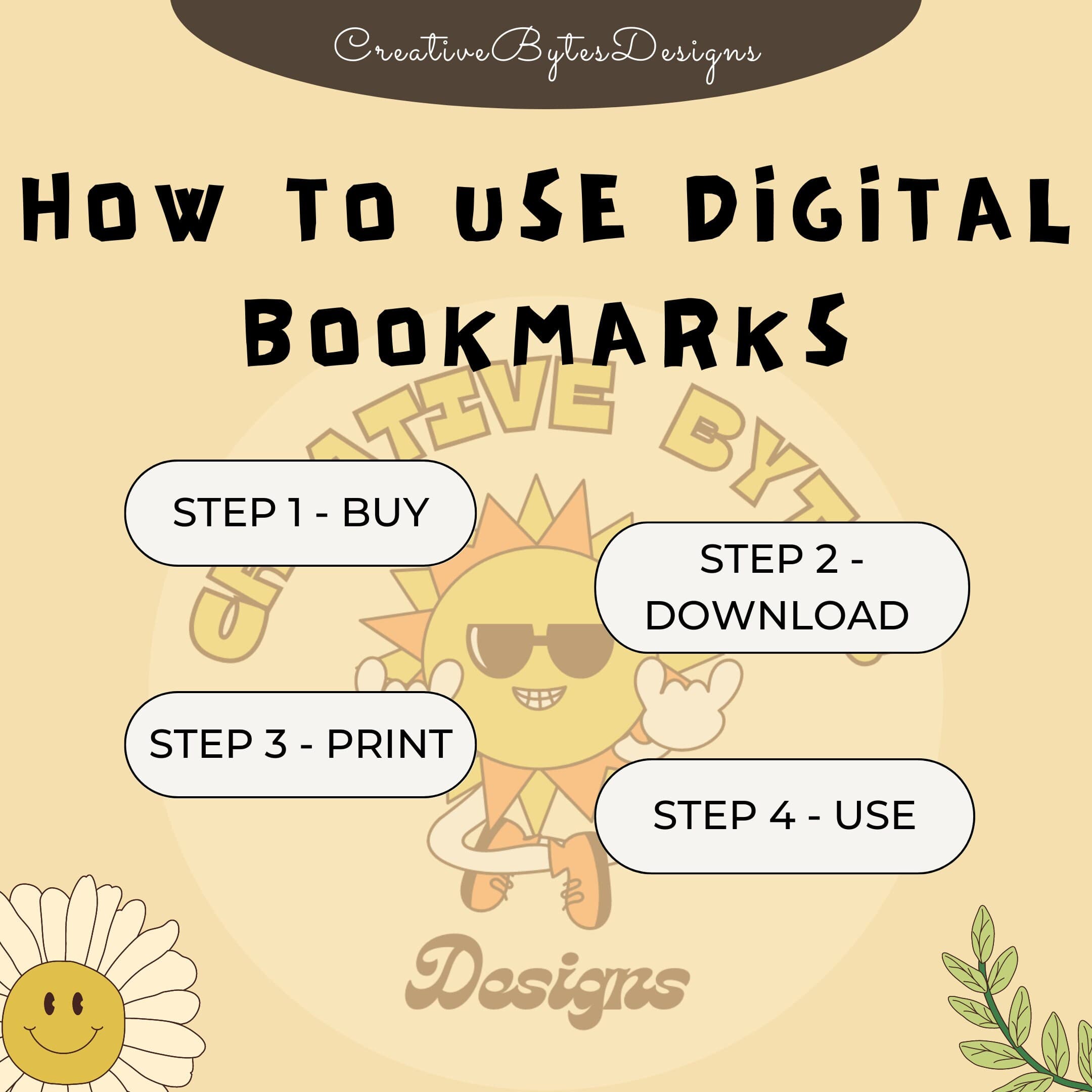 Floral Coloring Bookmarks Set – Printable DIY (PDF) - image 3