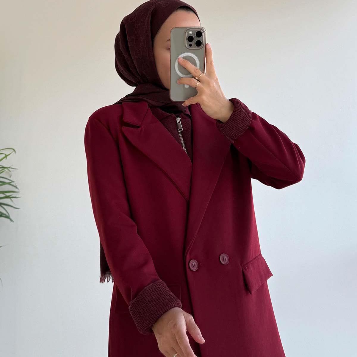 Elegant Double Button Lined Blazer Jacket – Classic Tailored Fit, Formal & Casual Wear, Office Work Blazer, Women's Fashion Coat,(KH-2043) - image 4
