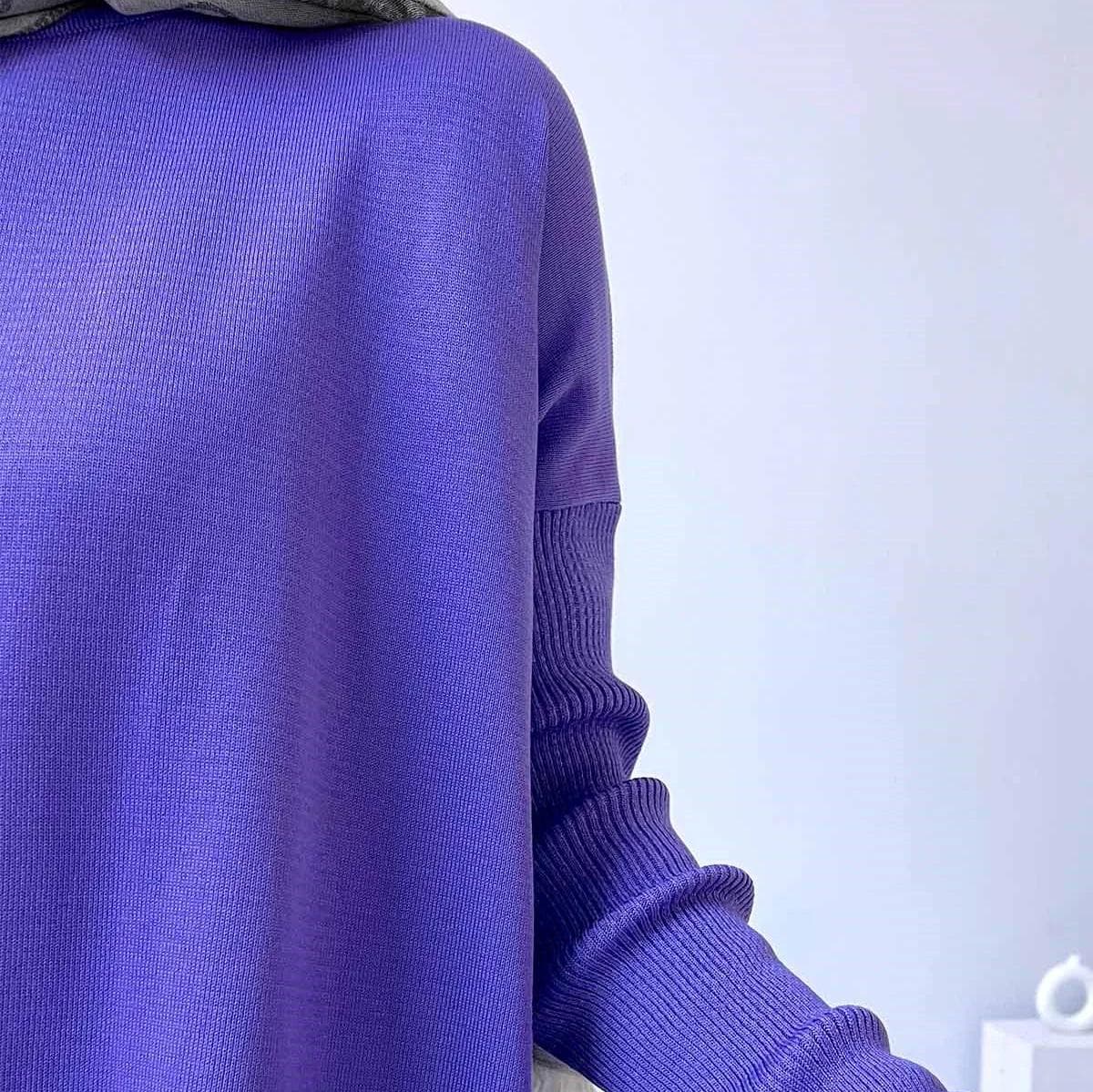 Elegant Lilac Mercerized Tunic for Women-Comfortable, Stylish, Lightweight with Side Slits -Perfect for Modest Fashion Enthusiasts,(KH-1747) - image 5
