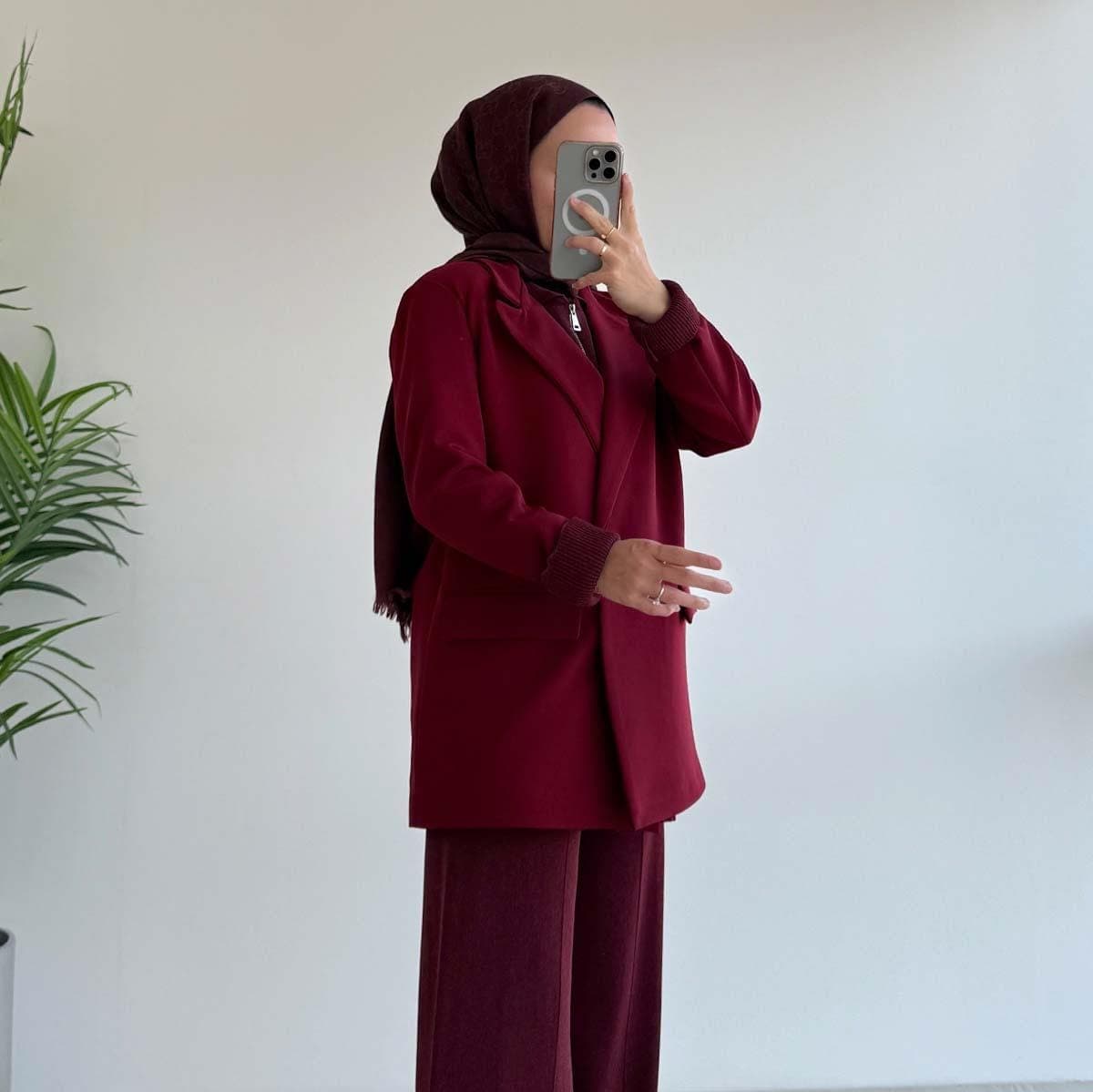 Elegant Double Button Lined Blazer Jacket – Classic Tailored Fit, Formal & Casual Wear, Office Work Blazer, Women's Fashion Coat,(KH-2043) - image 3