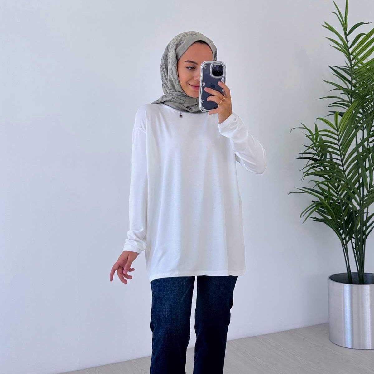 Long Sleeve Combed Cotton Undershirt for Women - Soft, Breathable, and Comfortable Base Layer Perfect for Everyday Wear on Etsy,(KH-2000) - image 3