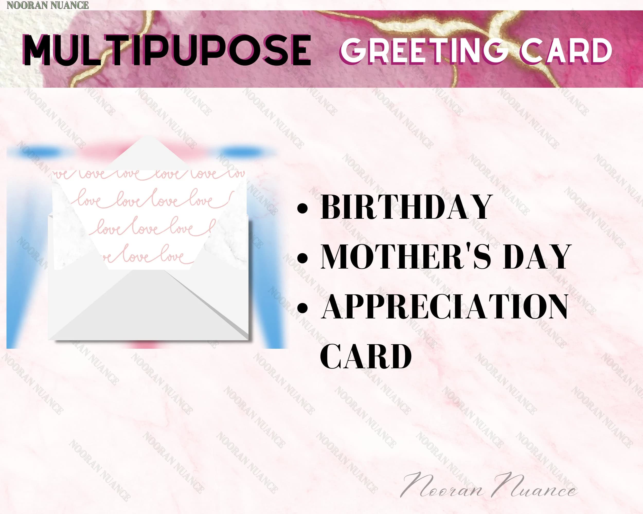 Mother's Day Coloring Card | Abstract, Geometric, Floral & More Designs | Digital Download PDF - image 3