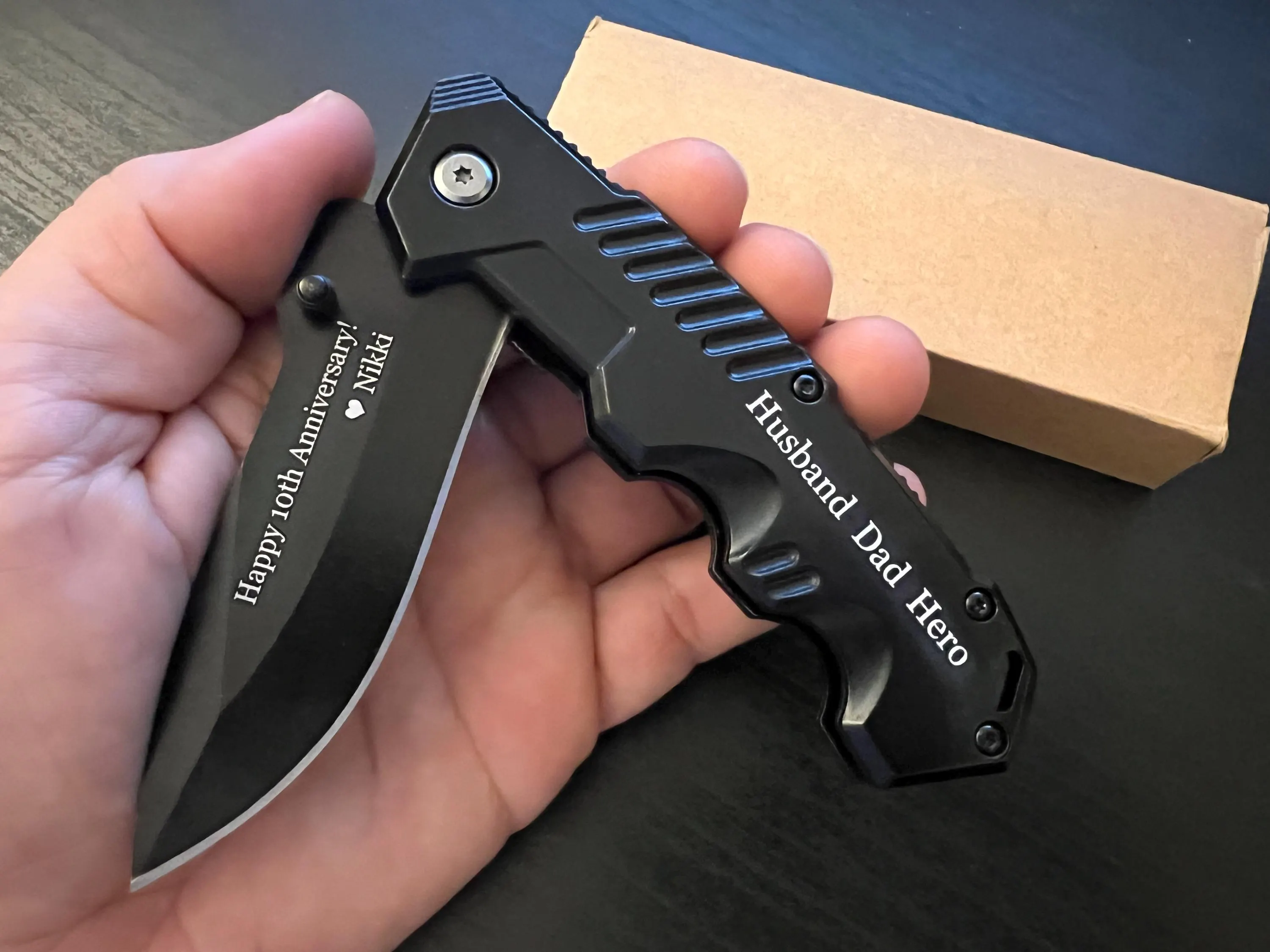 Engraved Pocket Knife,Custom Men's Gift for Him, Father's Day PresentPersonalized Gift Knives Handmade Mens Boyfriend Gift, Fathers Day Gift