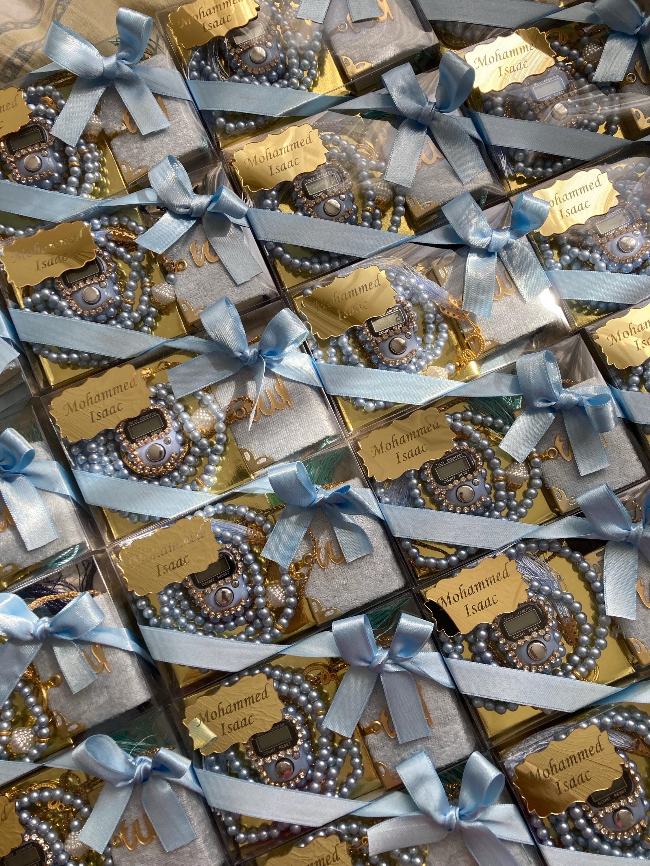 Blue Mini Quran Gift Set: Muslim Baby Shower Favors, Ramadan, Eid - image 4