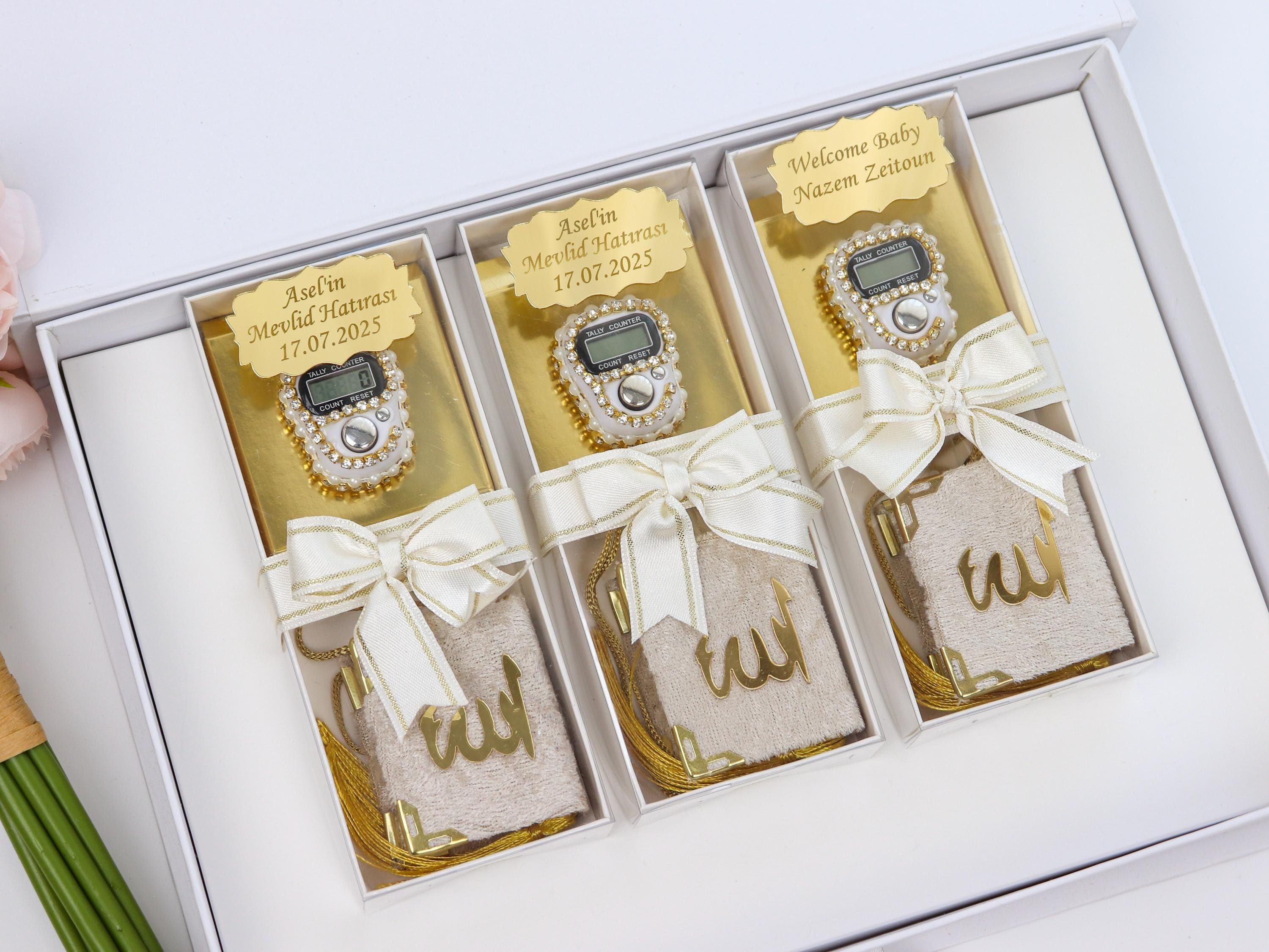 Mini Quran Digital Tasbih Gift Set, Islamic Wedding Gift, Ramadan, Eid - image 4
