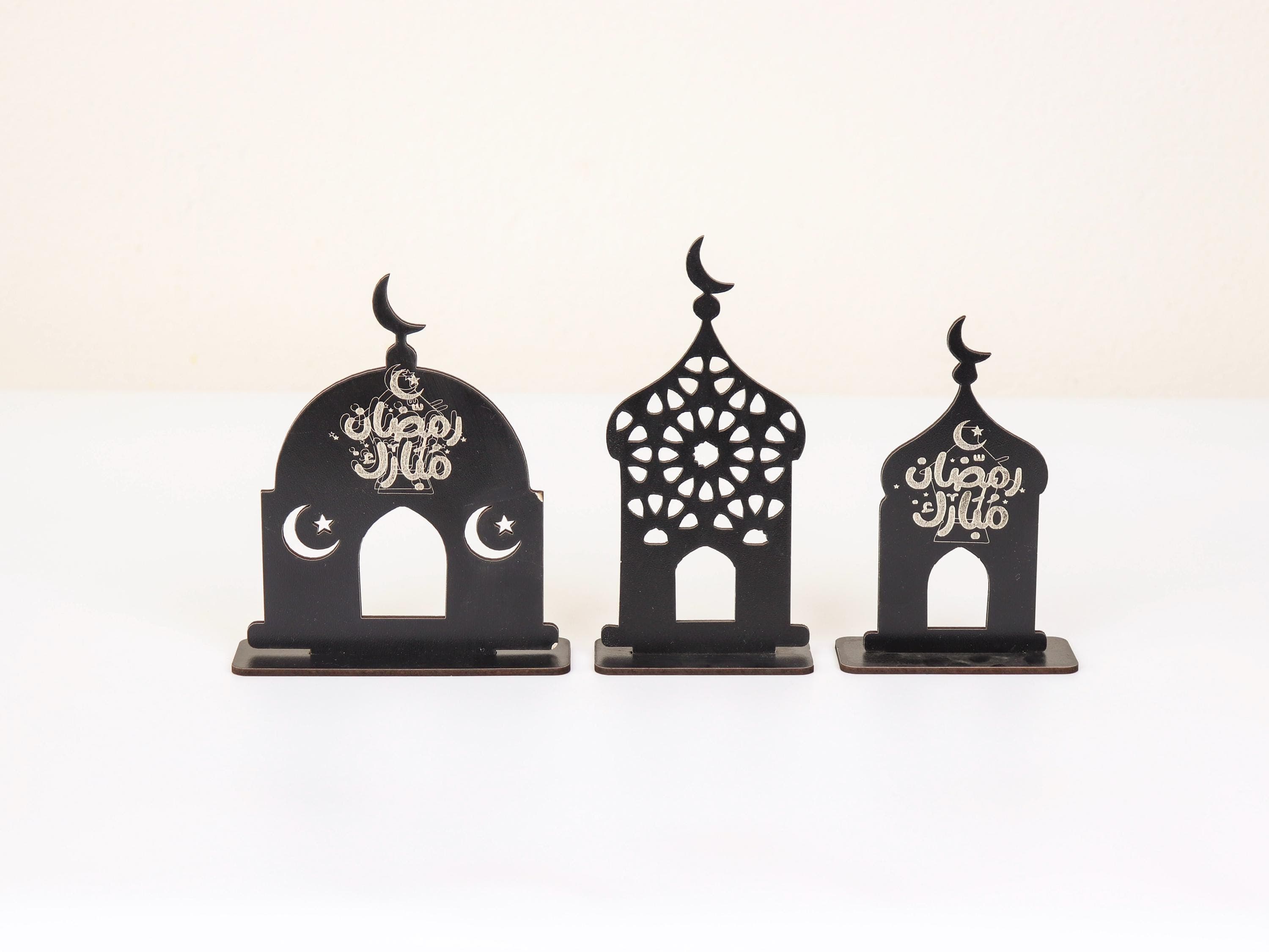 Laser Cut Wooden Ramadan Mubarak Table Decor, Islamic Ornaments, Eid Gift - image 4