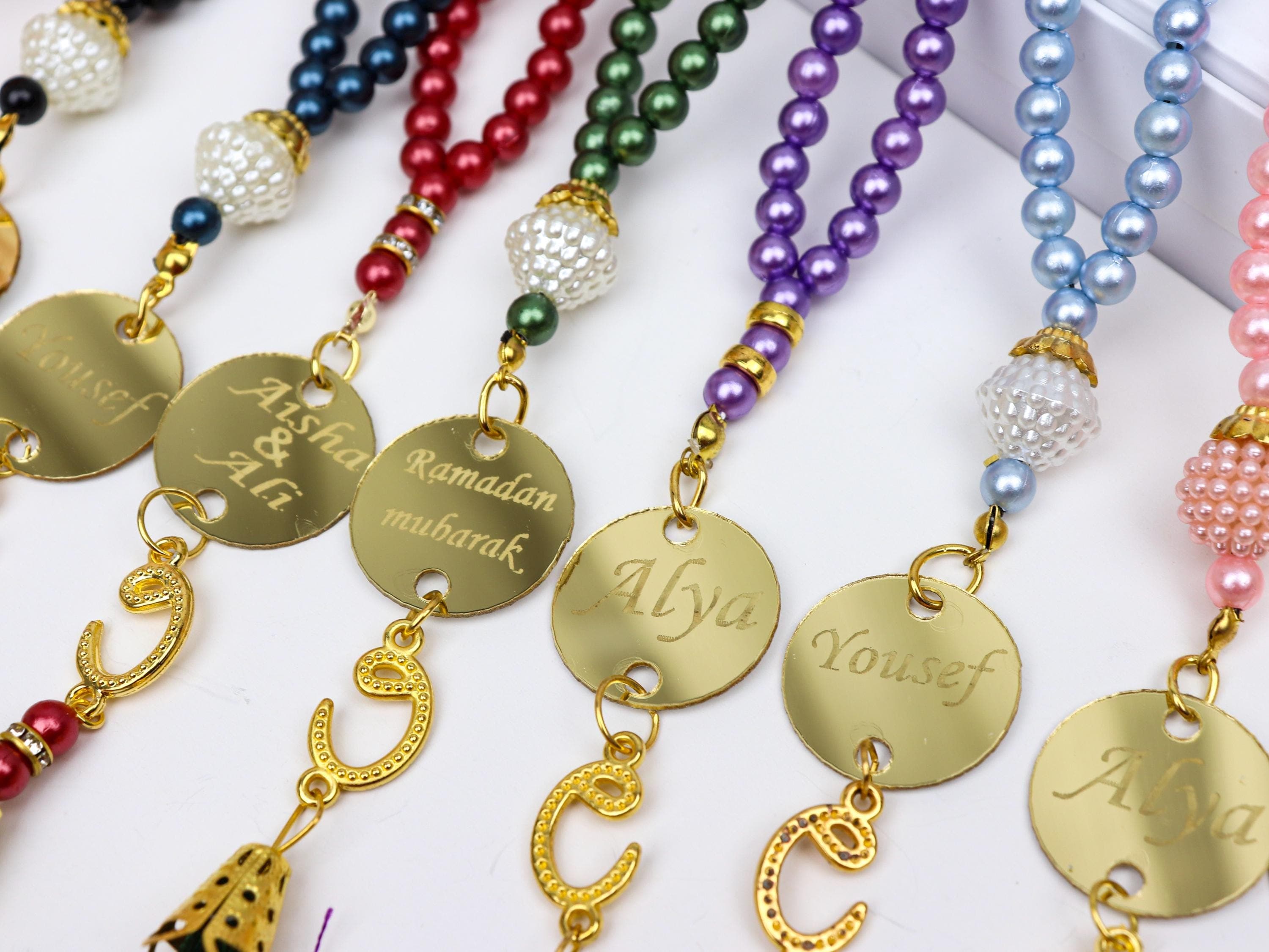 Personalized Tasbih, 99 Prayer Beads, Islamic Gifts, Muslim Wedding Invitation, Ramadan Mubarak, Eid - image 3