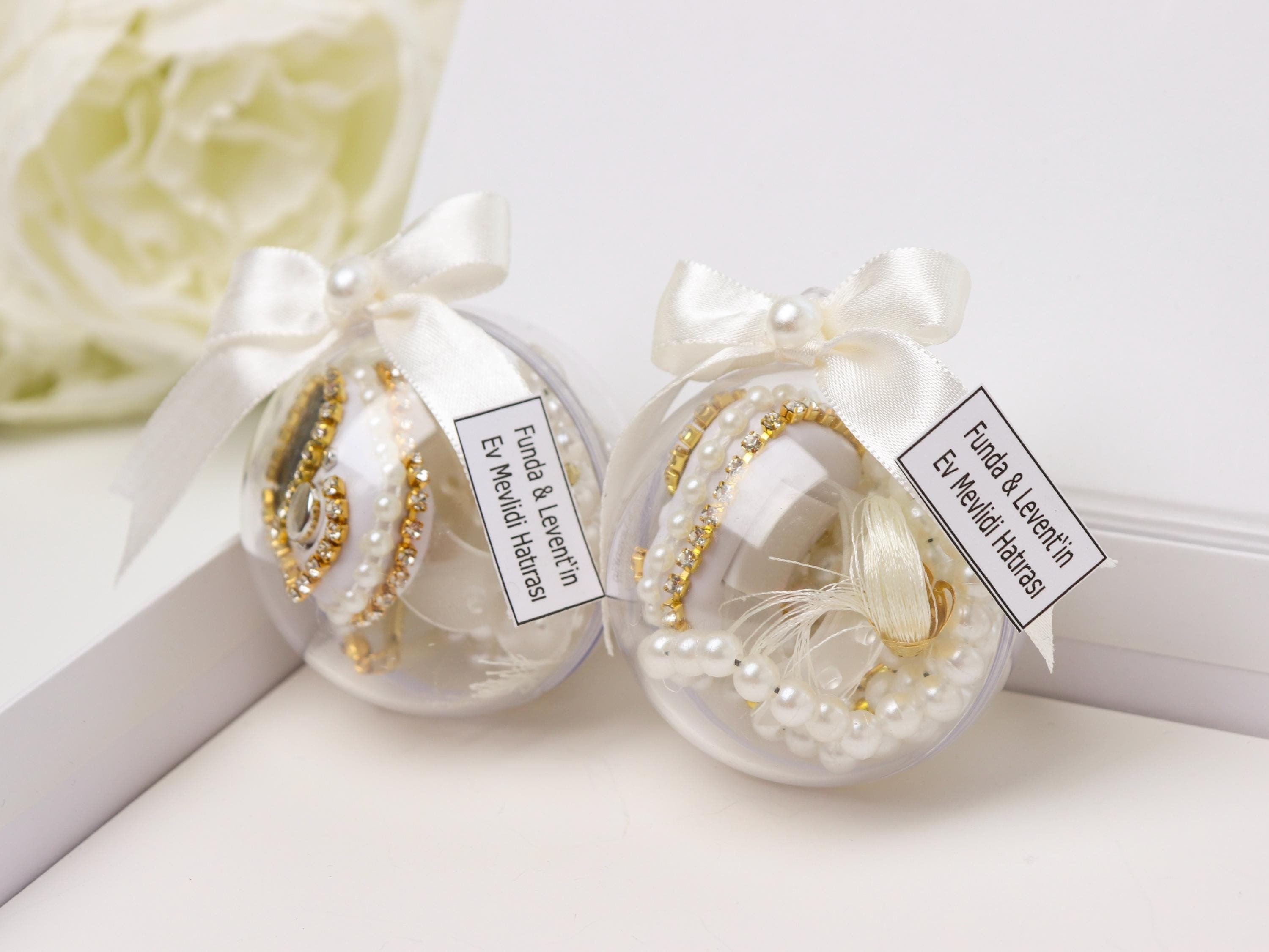 Digital Tasbih Set: Pearl Prayer Beads, Muslim Wedding Favor, Islamic Gifts, Ramadan, Eid - image 4