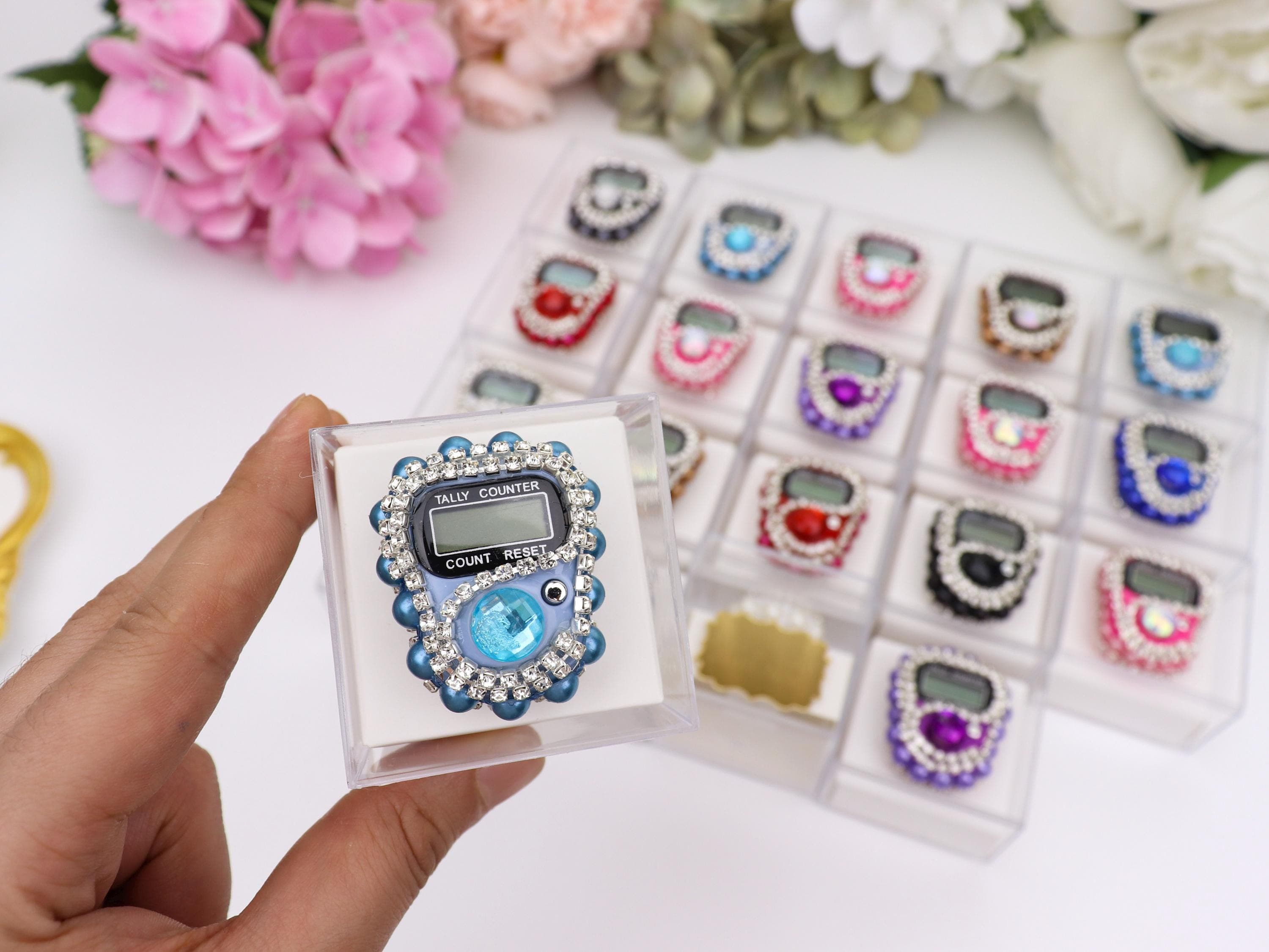 Personalized Digital Tasbih in Gift Box, Prayer Beads: Islamic Gifts, Muslim Wedding İnvitations, Ramadan