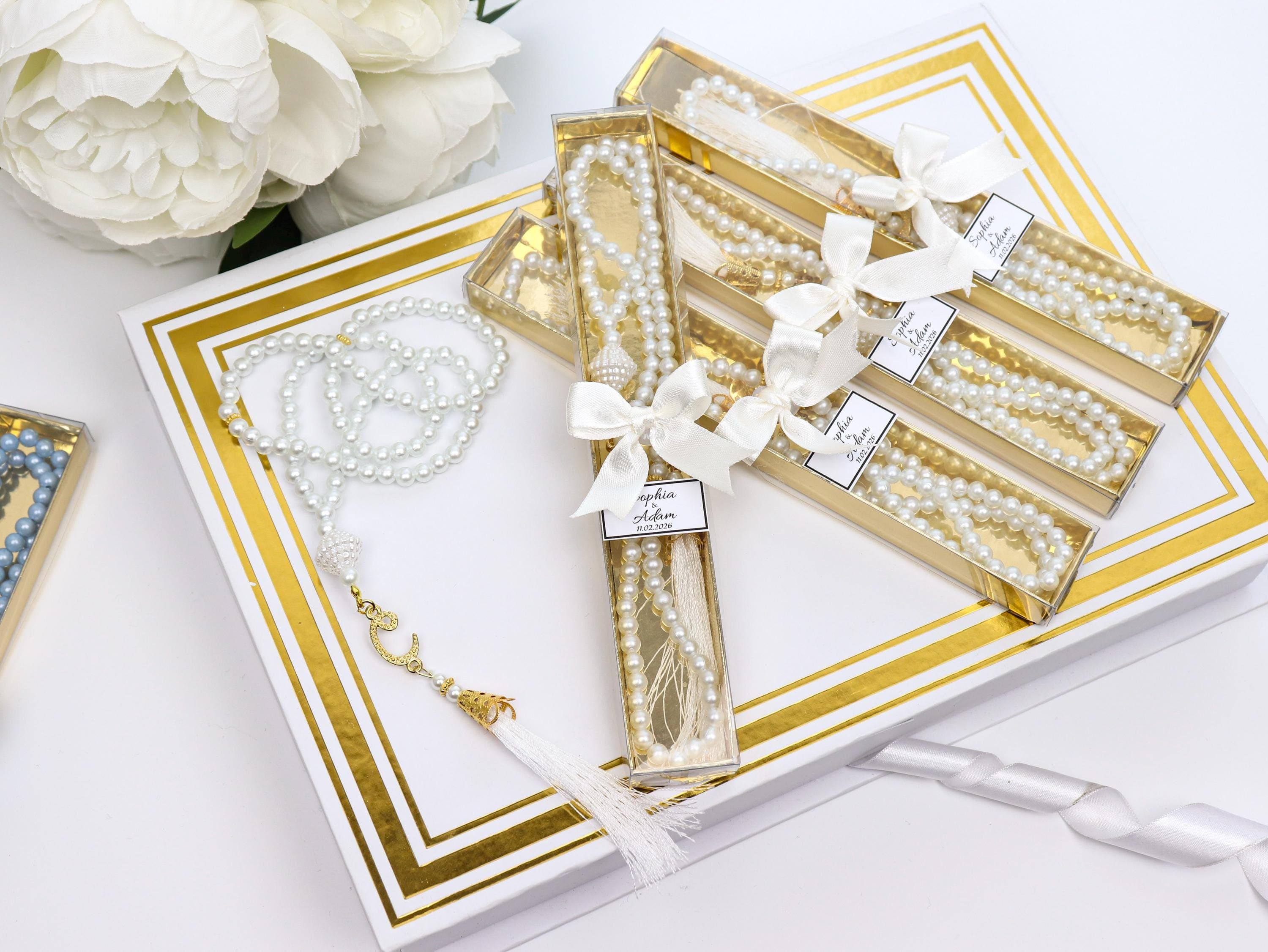 Personalized Tasbih, 99 Prayer Beads, Muslim Wedding Invitation, Islamic Gifts, Ramadan, Eid