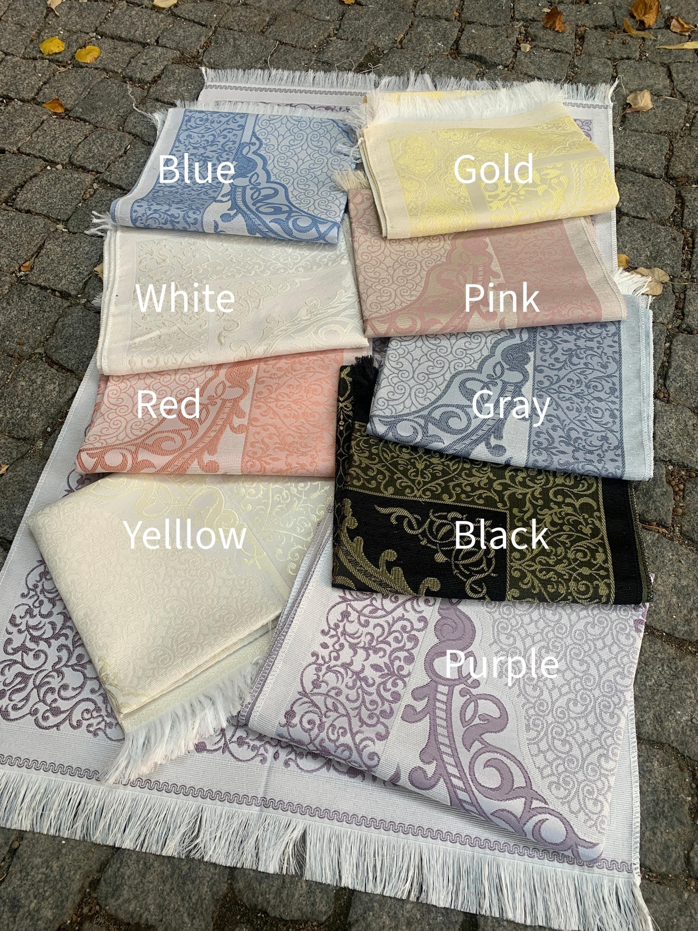 Cotton Taffeta Prayer Mat, Portable Thin Prayer Rug, Muslim Travel Prayer Mat, Islamic Gifts, Janamaz, Ramadan Eid Gift, Sejadah, Mawlid
