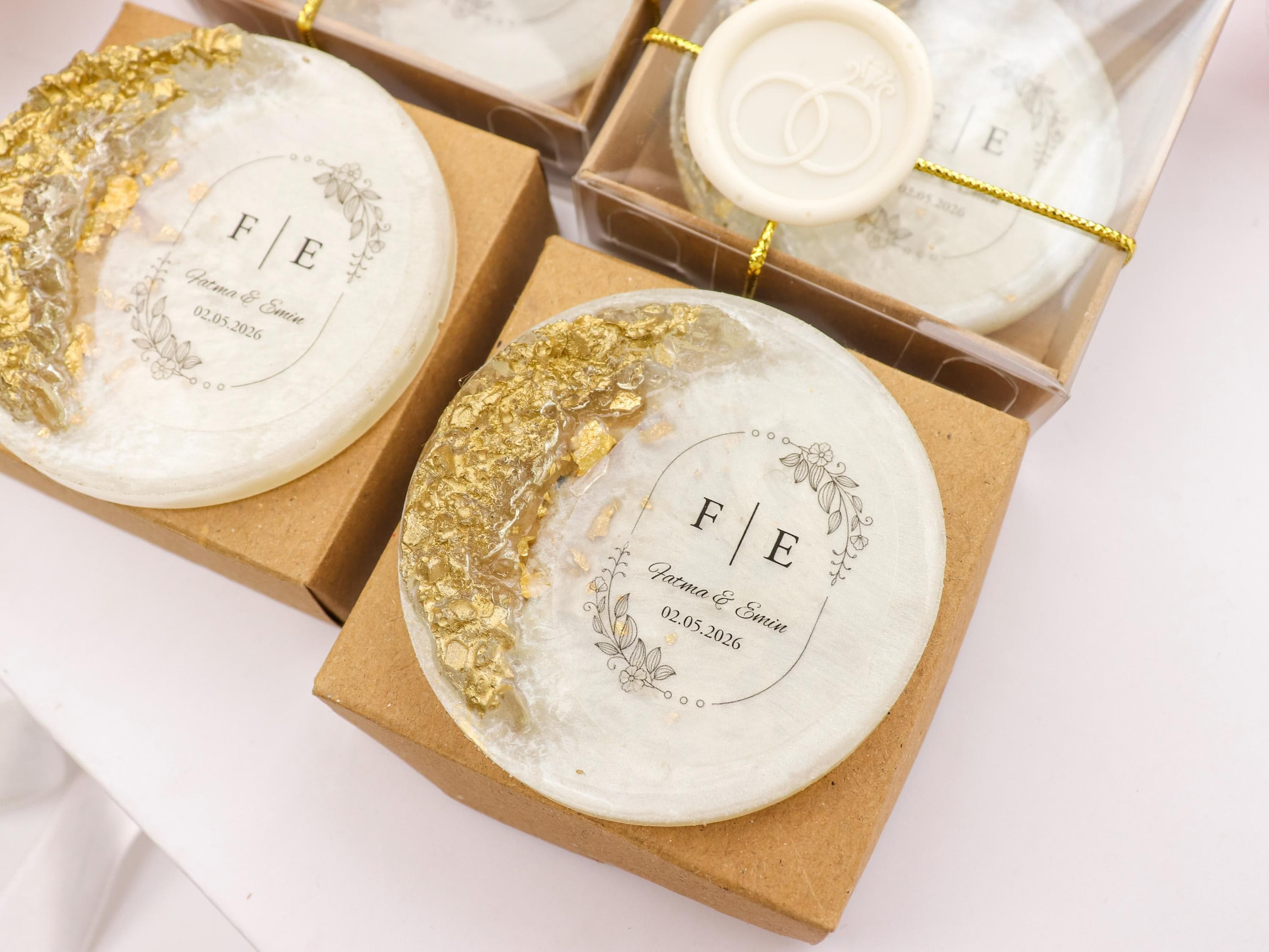Personalized Resin Epoxy Magnets, Custom Wedding Favors, Bridal Shower Gifts - image 4