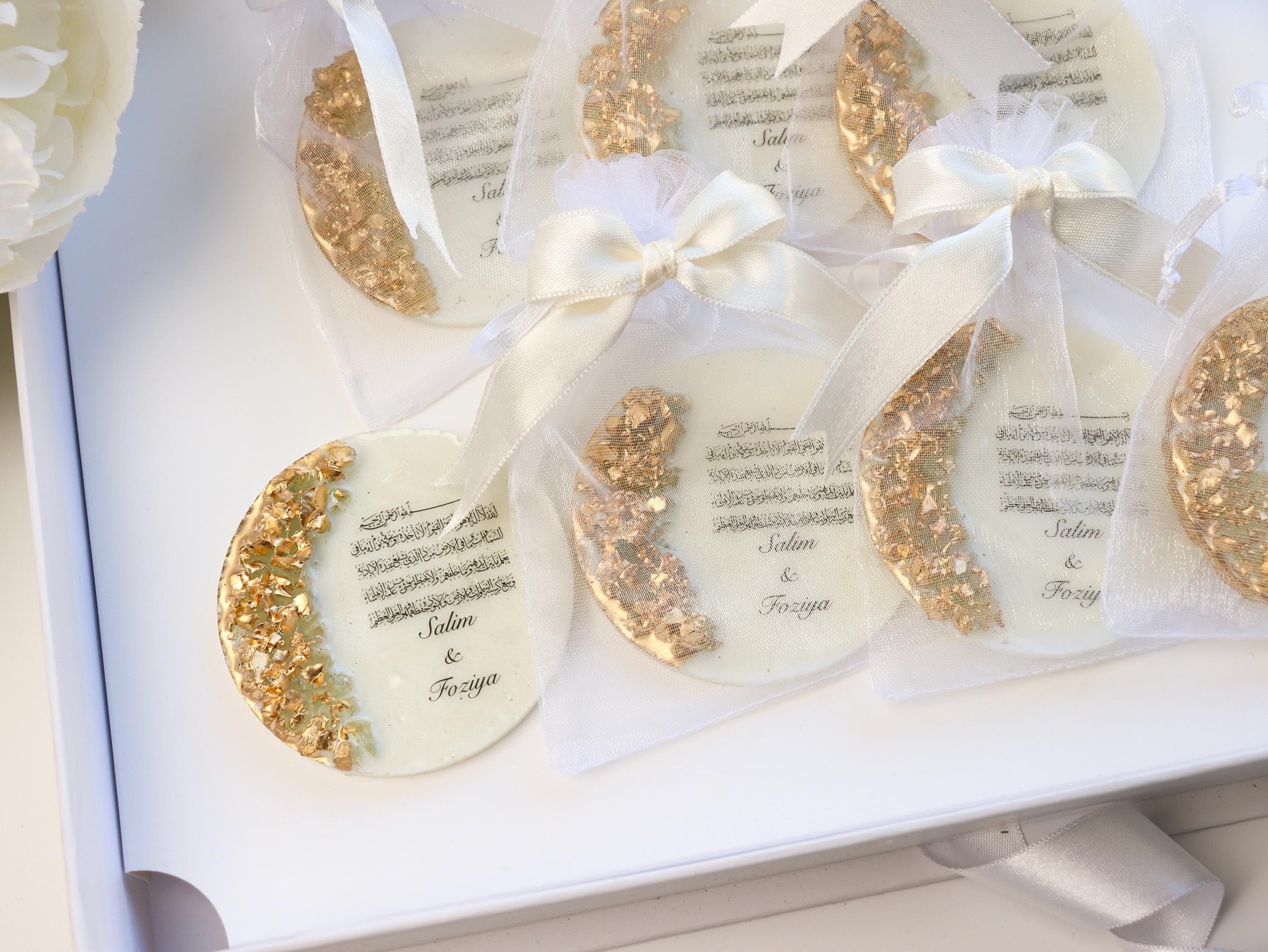 Ayatul Kursi Gold Epoxy Magnet: Islamic Gift, Baby Shower Favor, Muslim Wedding, Ramadan, Eid - image 4