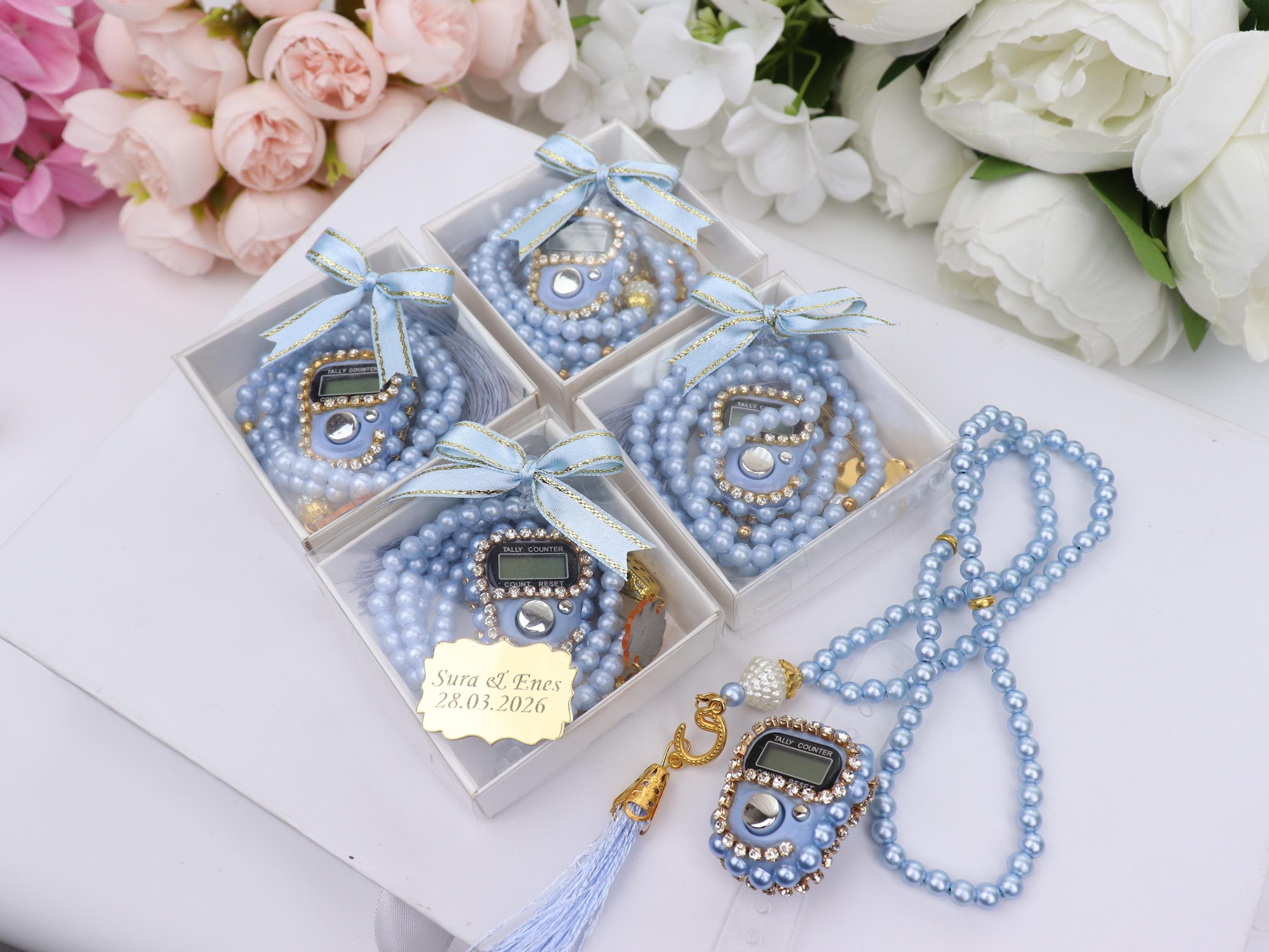 Custom Digital Tasbih Gift Box : Prayer Beads, Welcome Baby, Finger Counter, Ramadan, Eid - image 3