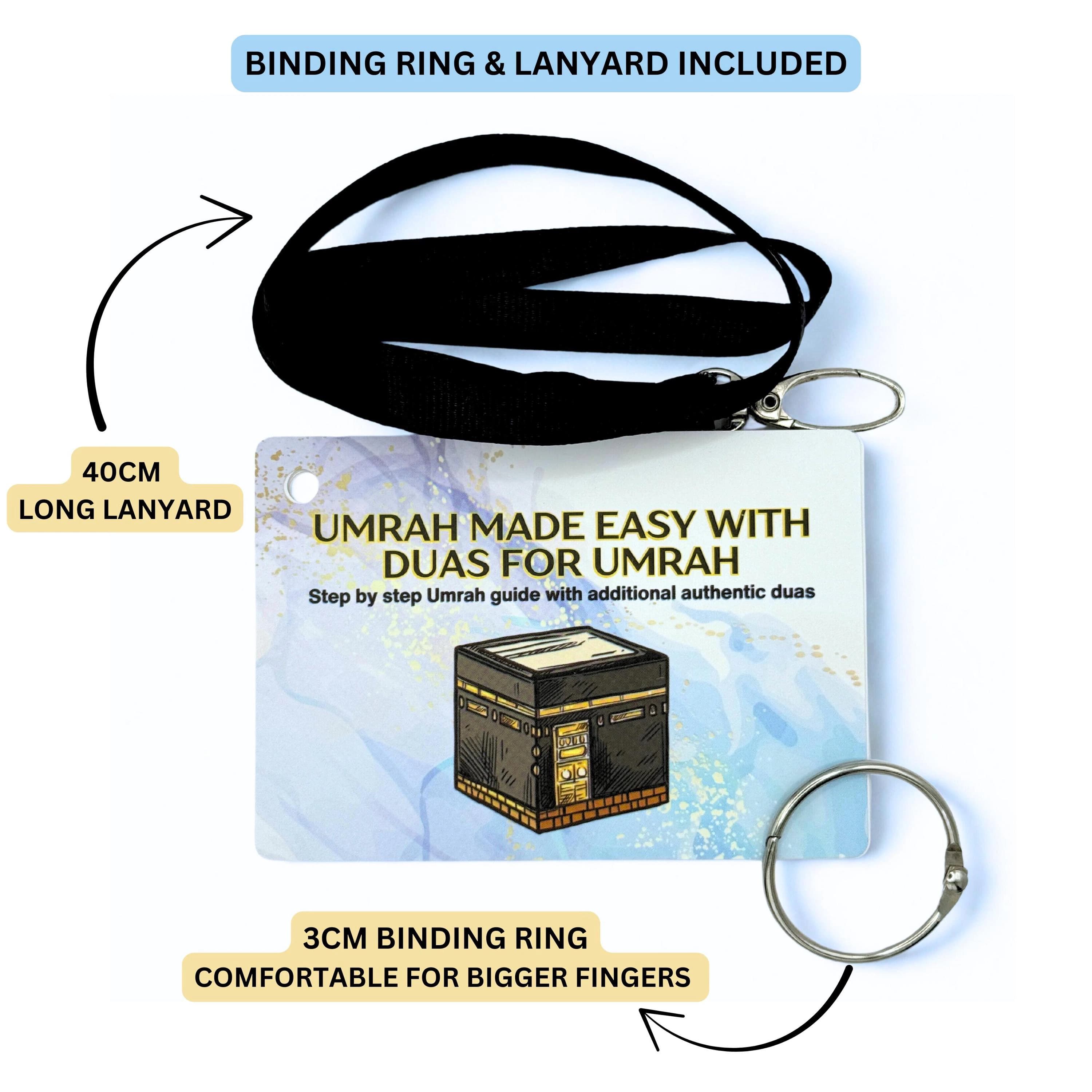 Pocket Umrah Guidebook & Dua Cards with Lanyard - image 3