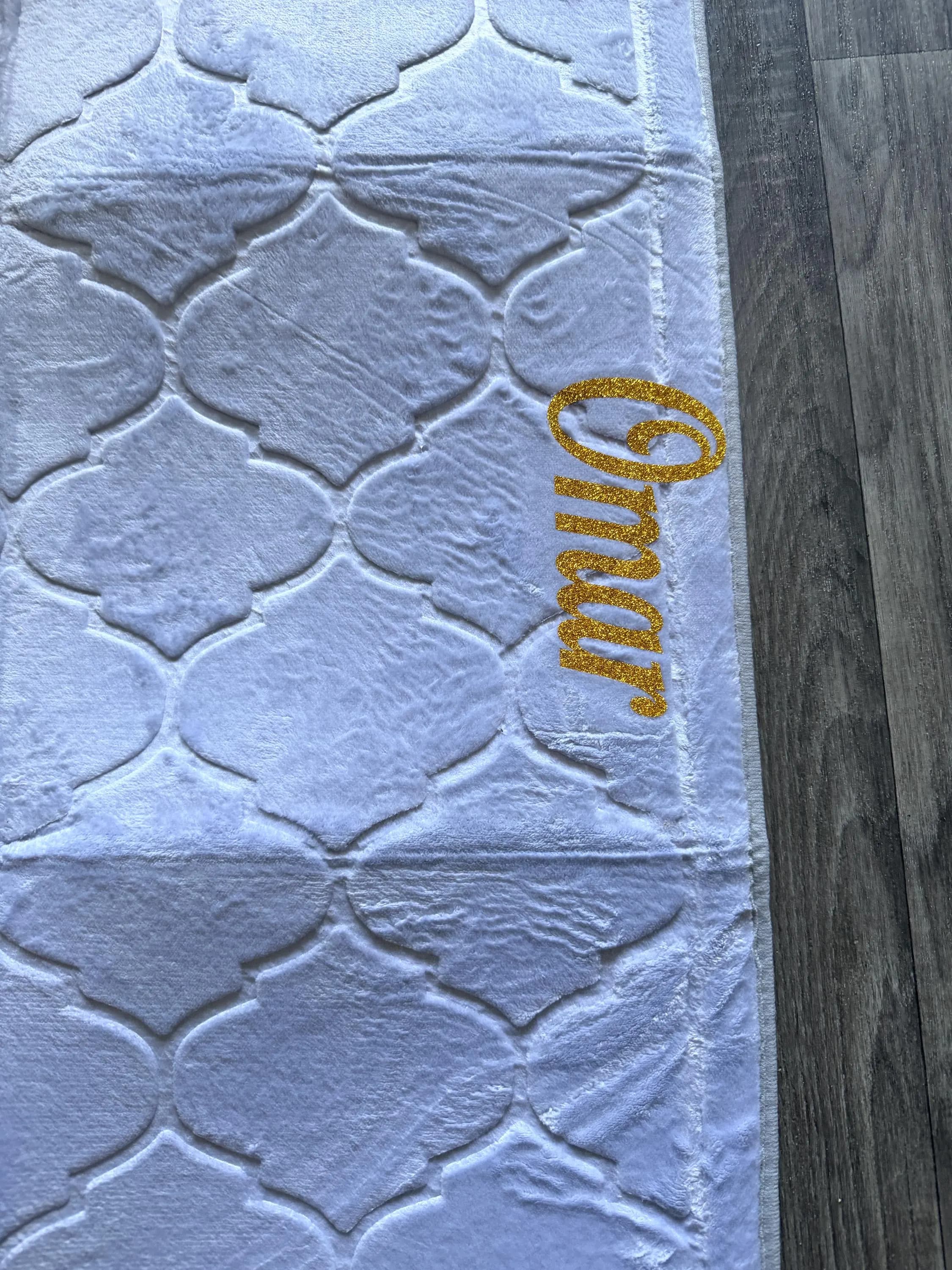 Personalised Prayer Mat I Super Soft Padded Prayer Mat - Comfortable Prayer Mat - Ideal Islamic Gift for Ramadan - Memory Foam Prayer Mat - image 4