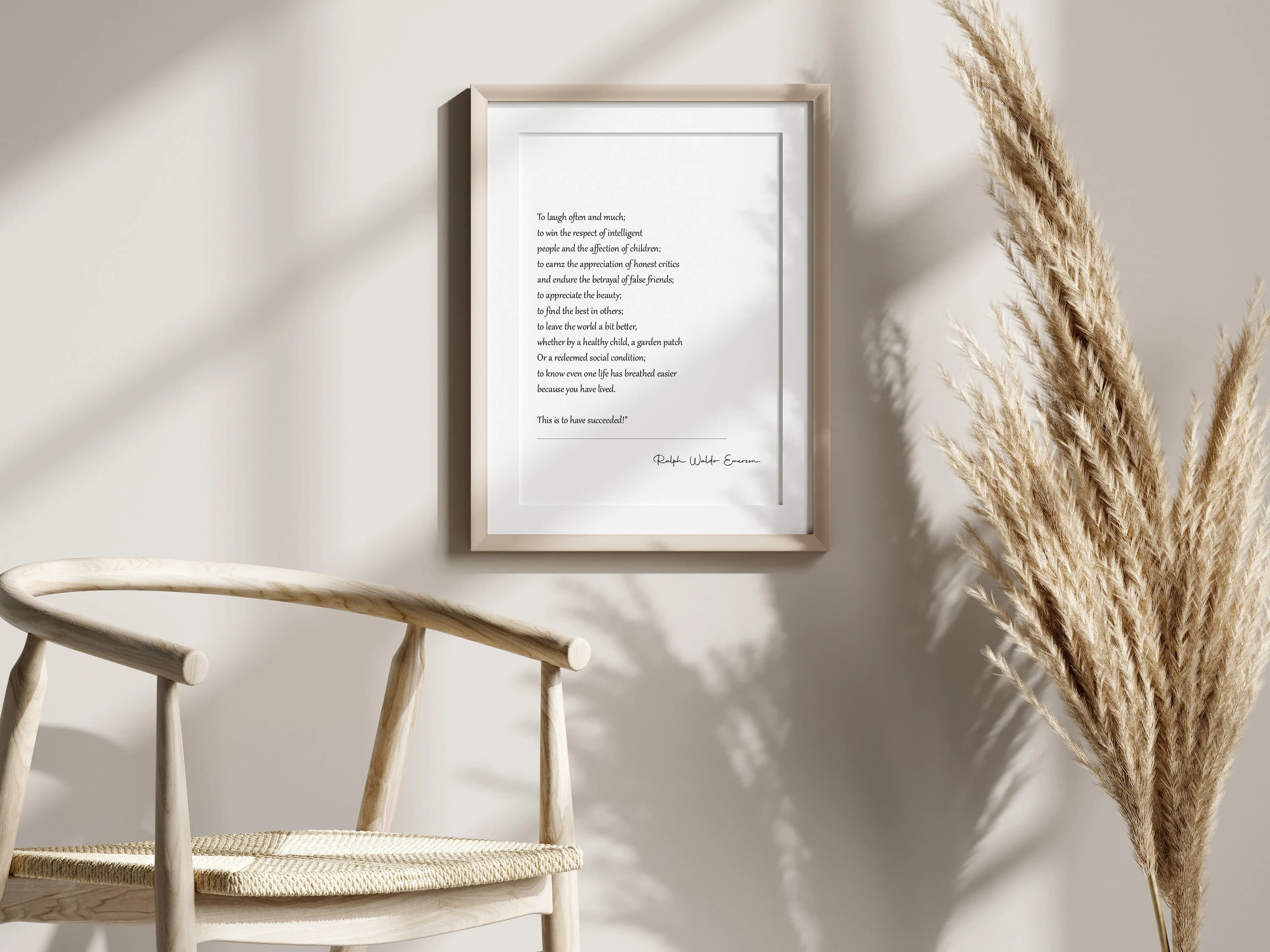 Ralph Waldo Emerson Quote Print | Inspirational Wall Decor (Digital Download) - image 3
