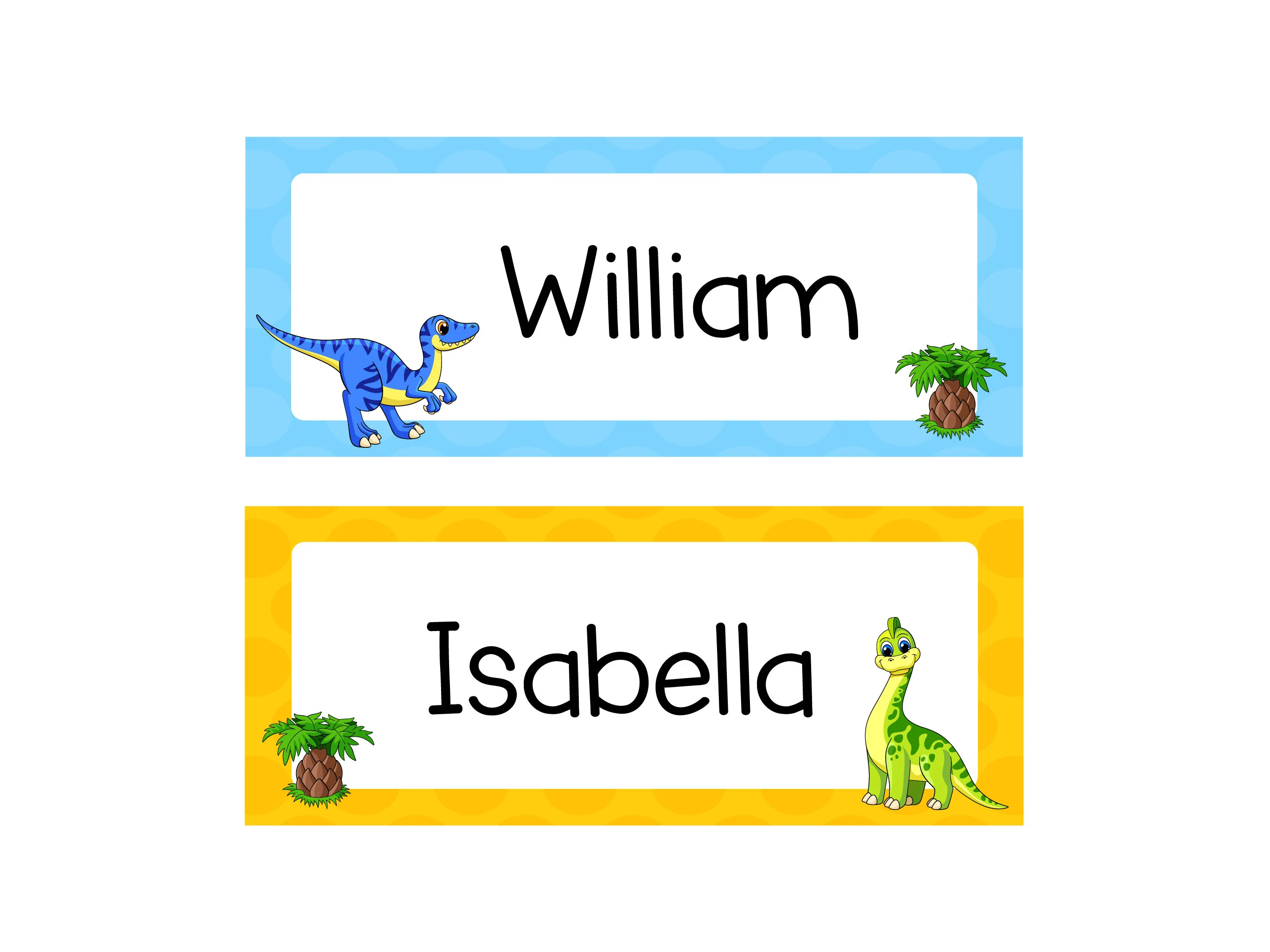 Dinosaur Classroom Name Tags | Printable, Editable Template (PDF) - image 4