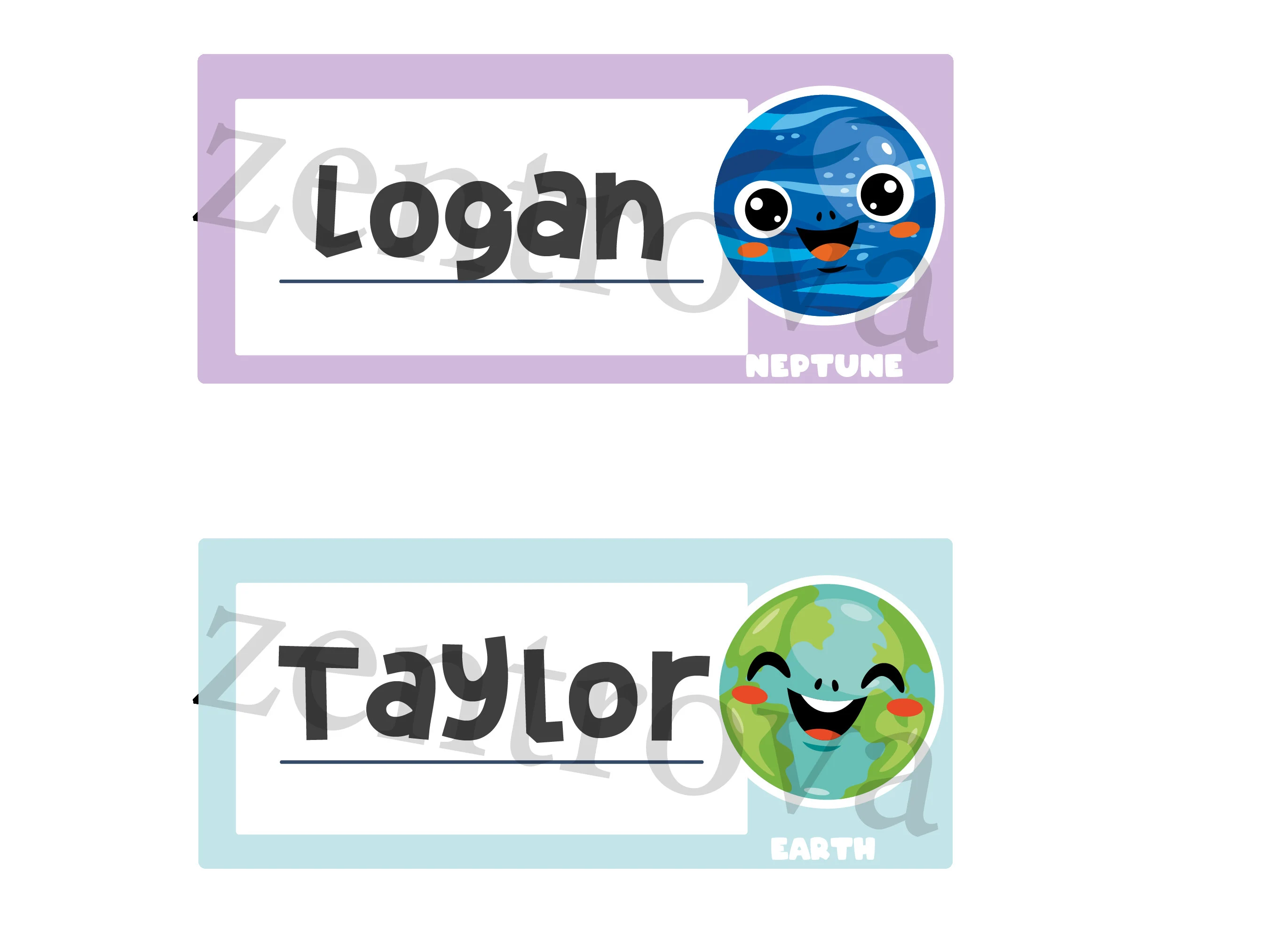 Planet Classroom Name Tags | Printable Elementary School Labels (PDF) - image 4