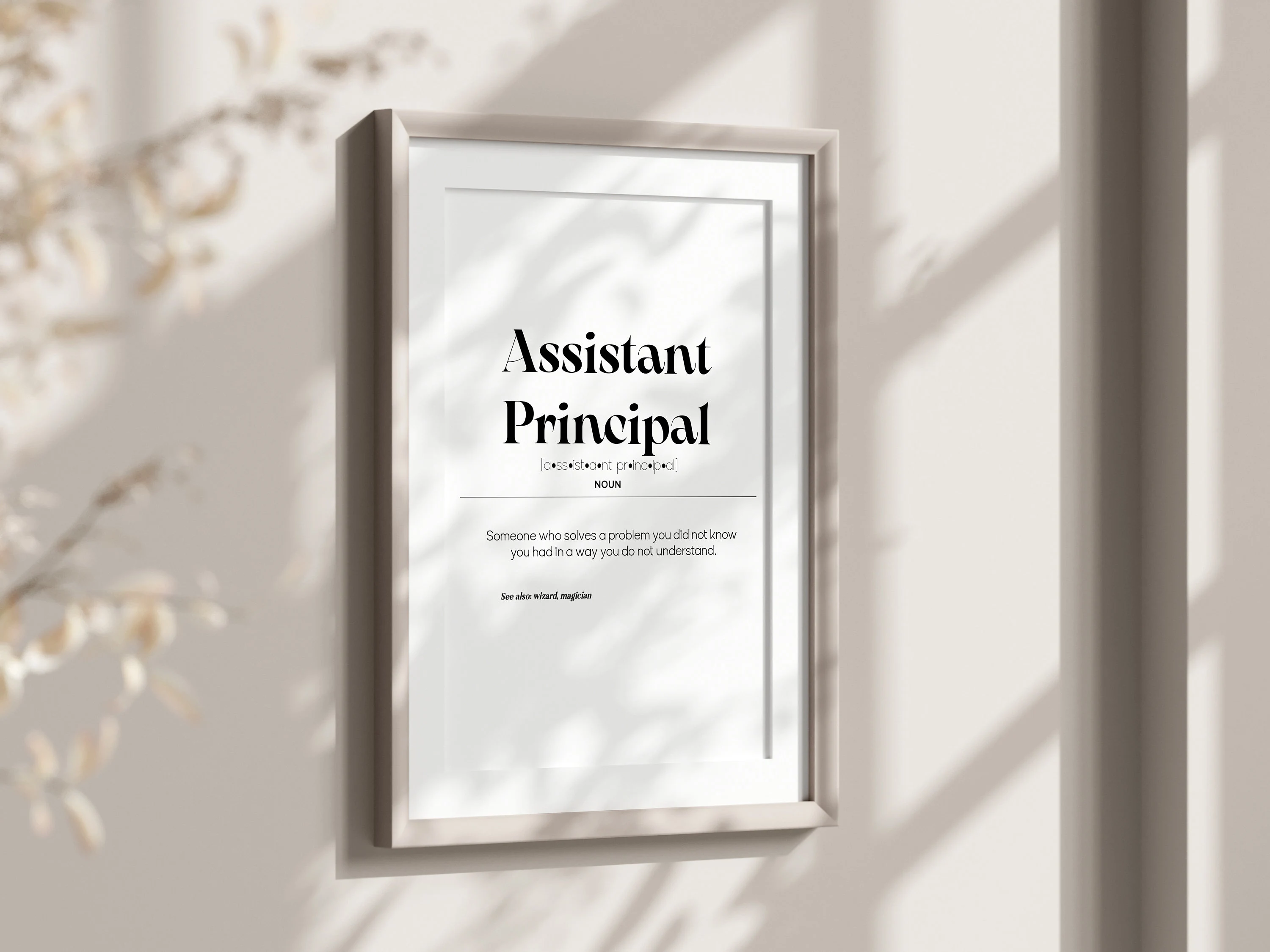 Assistant Principal Definition Print, Teacher Appreciation (Digital Download) - image 3