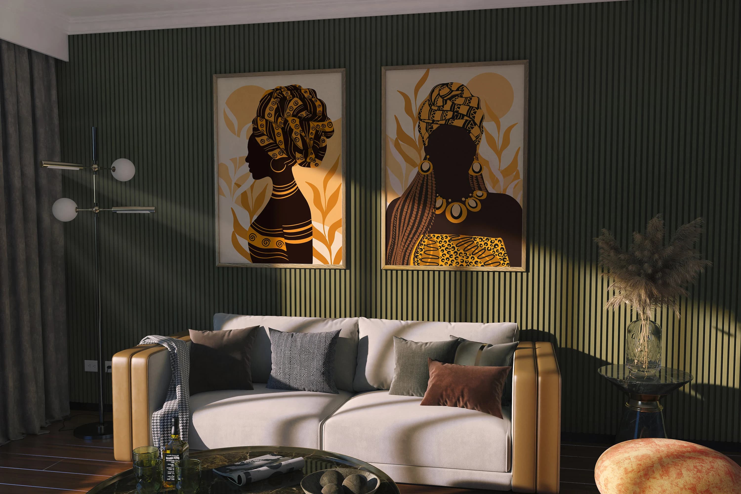 Bohemian African Woman Art Print Set, Ethnic Decor (Digital Download) - image 3